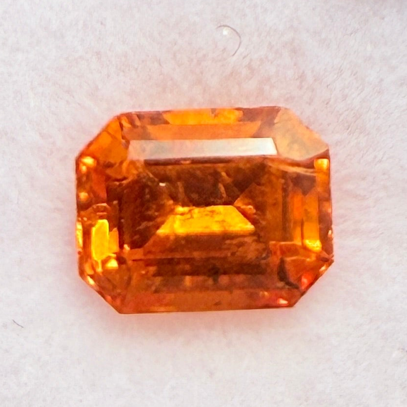 Mandarin Spessartite Garnet, 0.98ct, Loliondo, Tanzania, Untreated Unheated