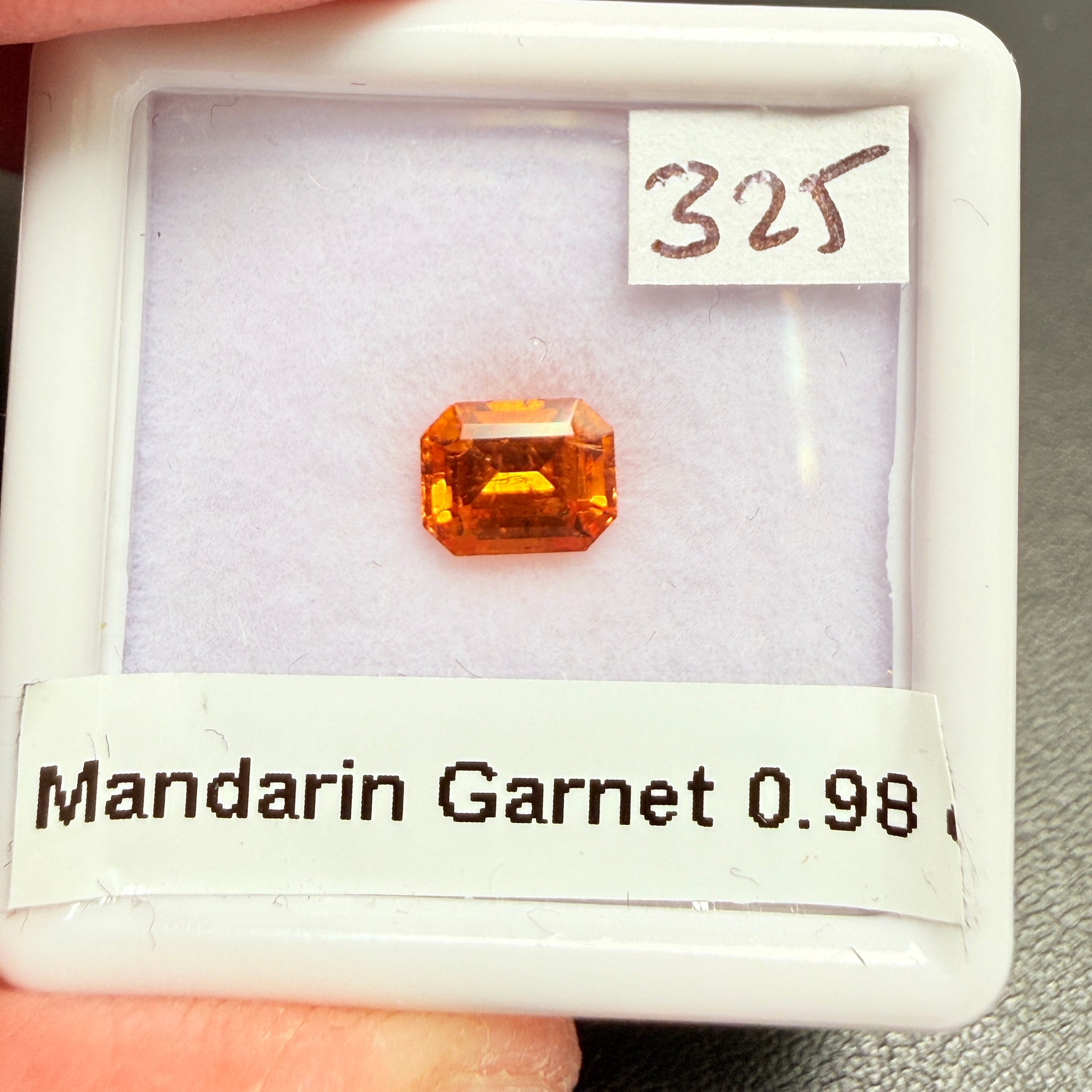 Mandarin Spessartite Garnet, 0.98ct, Loliondo, Tanzania, Untreated Unheated