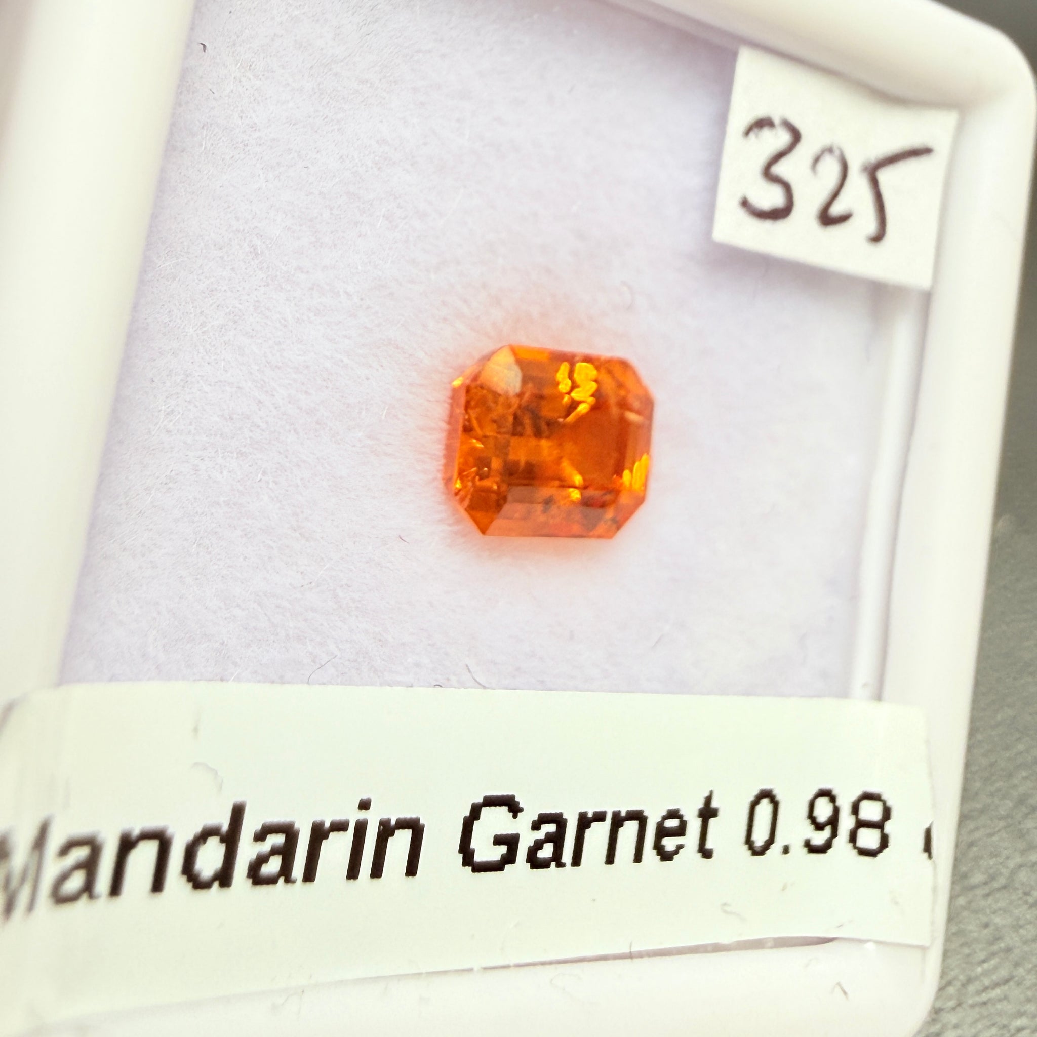 Mandarin Spessartite Garnet, 0.98ct, Loliondo, Tanzania, Untreated Unheated