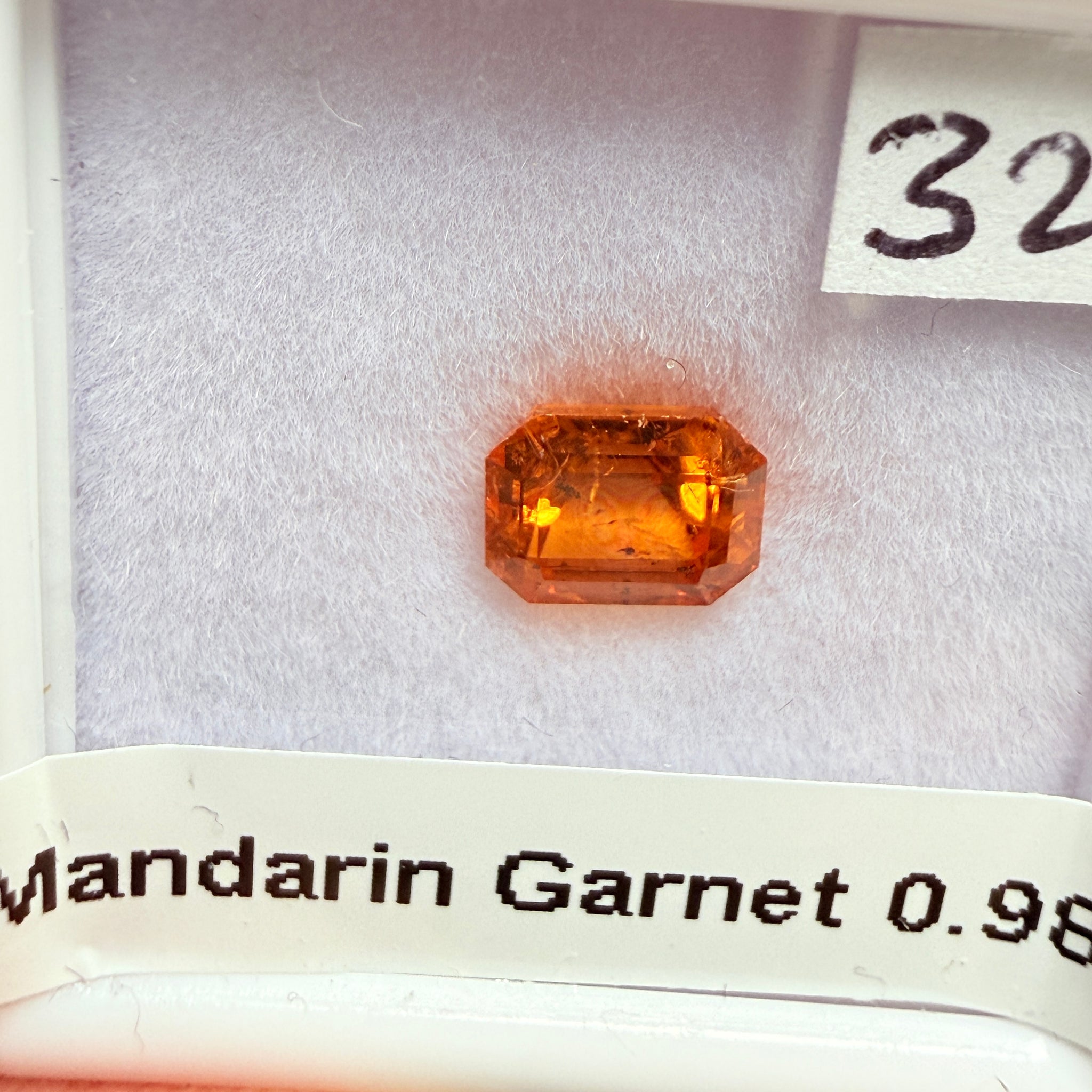 Mandarin Spessartite Garnet, 0.98ct, Loliondo, Tanzania, Untreated Unheated