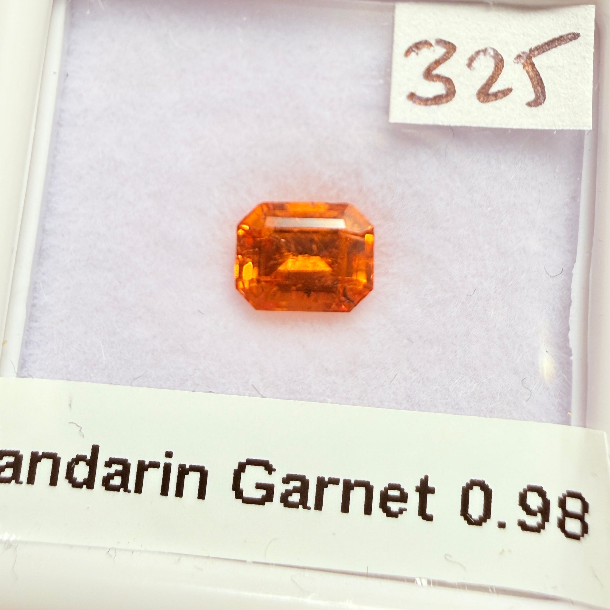 Mandarin Spessartite Garnet, 0.98ct, Loliondo, Tanzania, Untreated Unheated