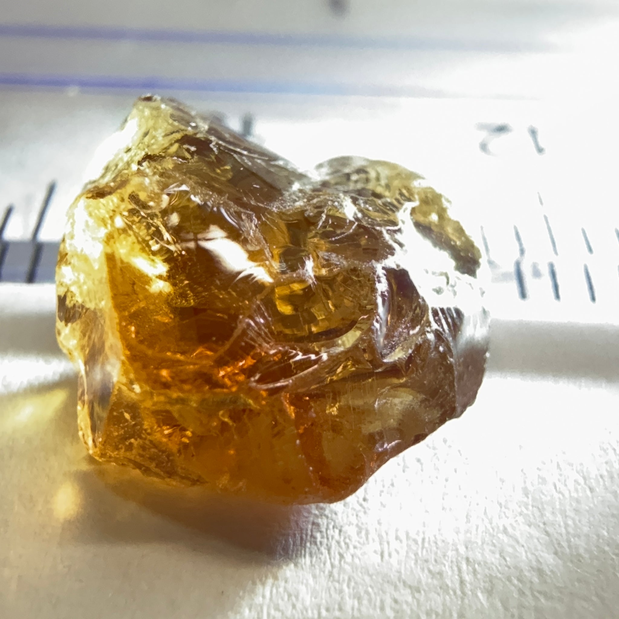 Colour Shift Garnet, 5.95ct, Tanzania, Untreated Unheated, silky with slight inclusions on the outside, flat shape