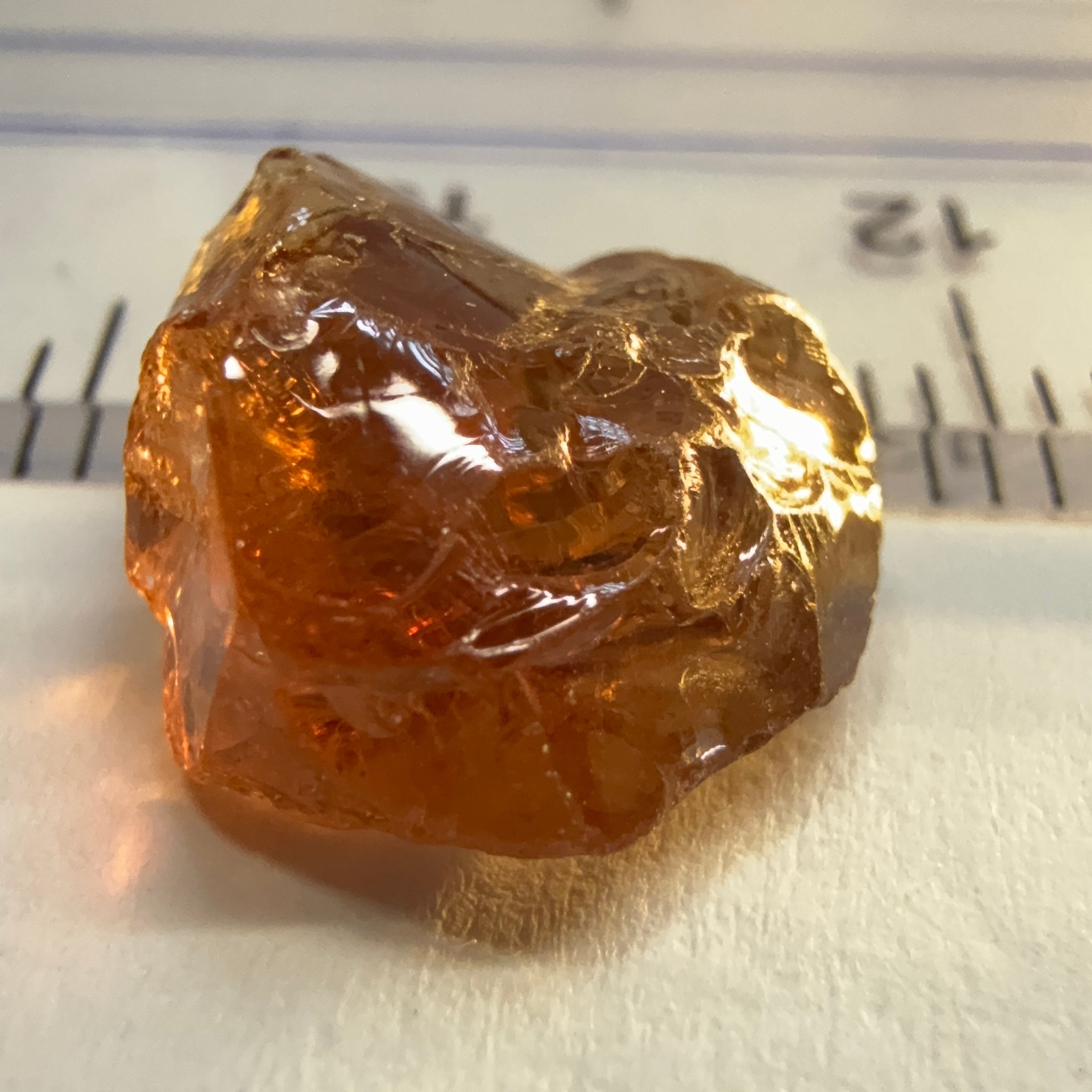 Colour Shift Garnet, 5.95ct, Tanzania, Untreated Unheated, silky with slight inclusions on the outside, flat shape