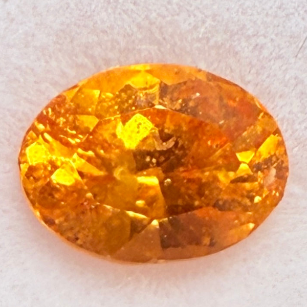Mandarin Spessartite Garnet, 0.78ct, Loliondo, Tanzania, Untreated Unheated
