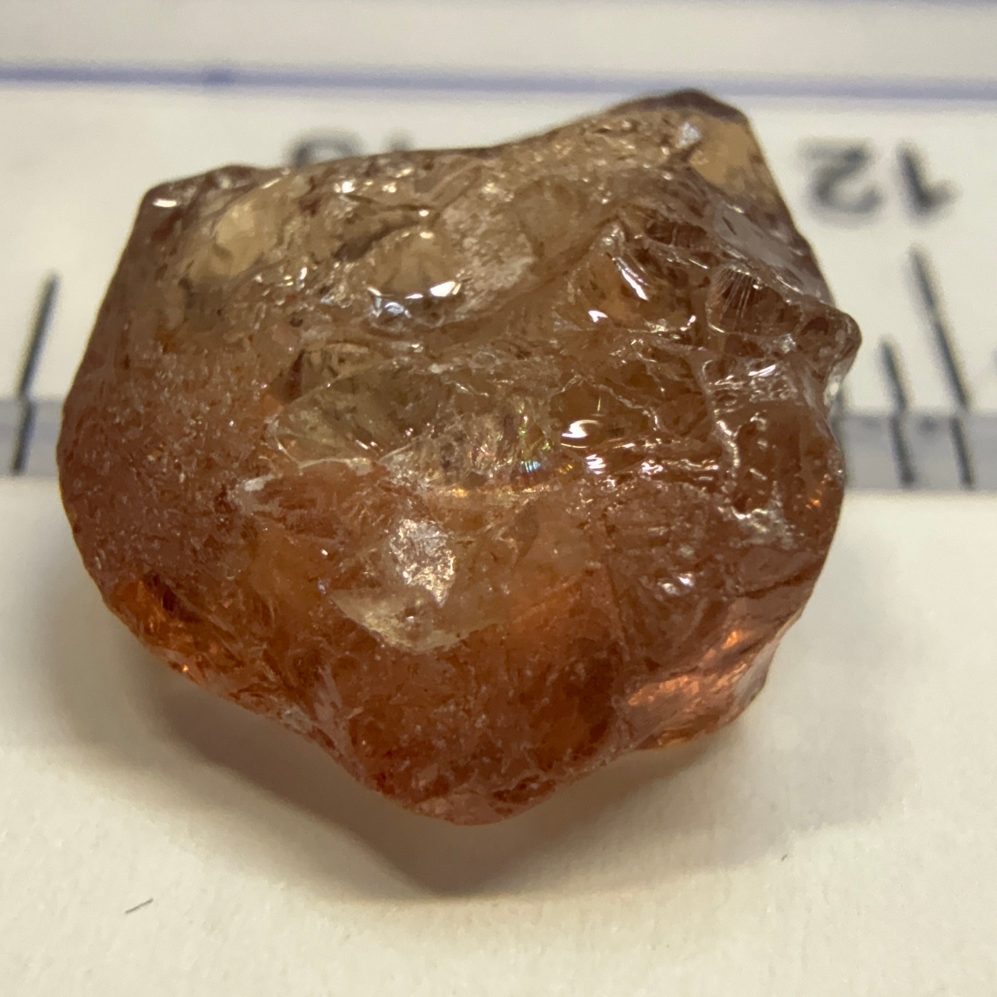 Colour Shift Garnet, 5.95ct, Tanzania, Untreated Unheated, silky with slight inclusions on the outside, flat shape
