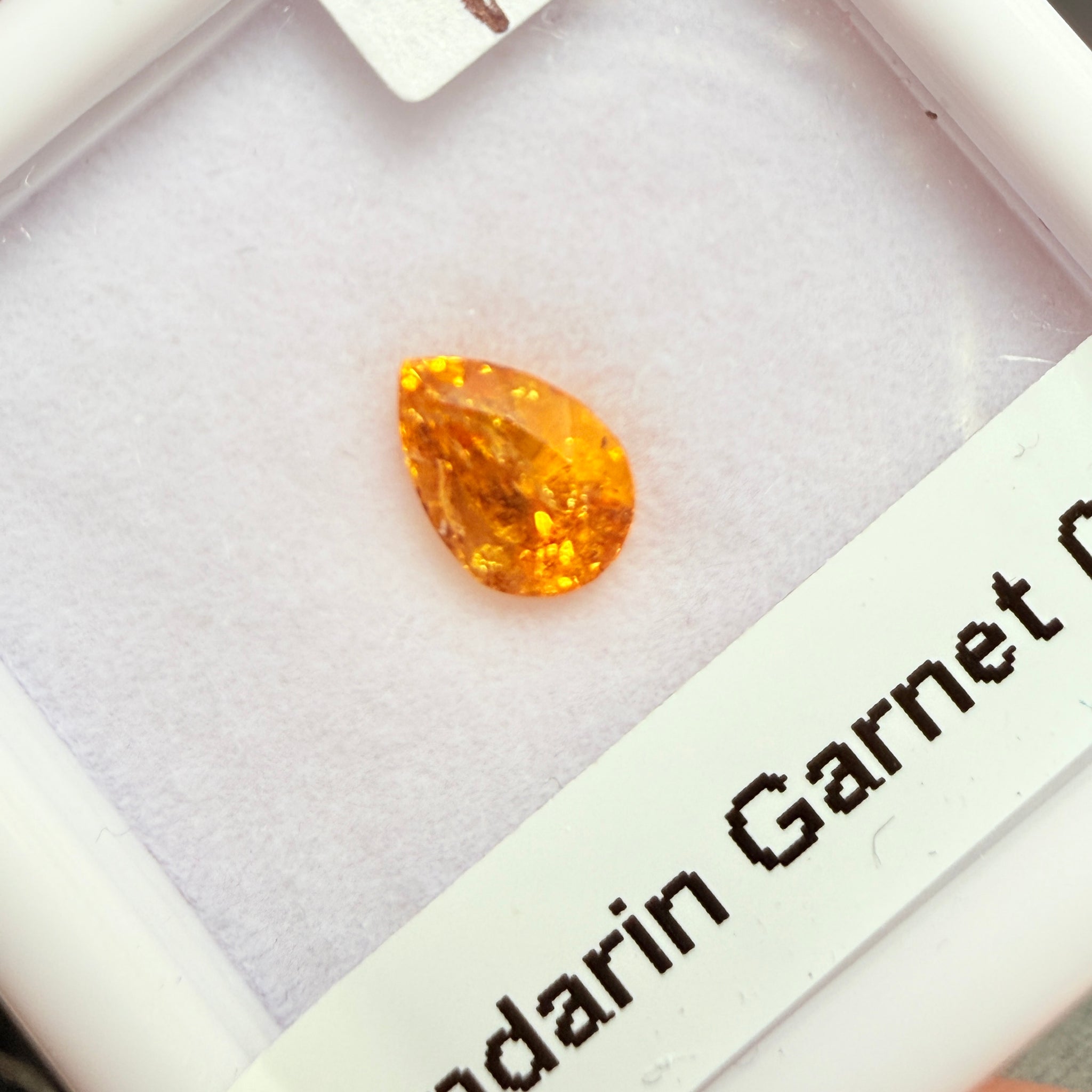Mandarin Spessartite Garnet, 0.64ct, Loliondo, Tanzania, Untreated Unheated