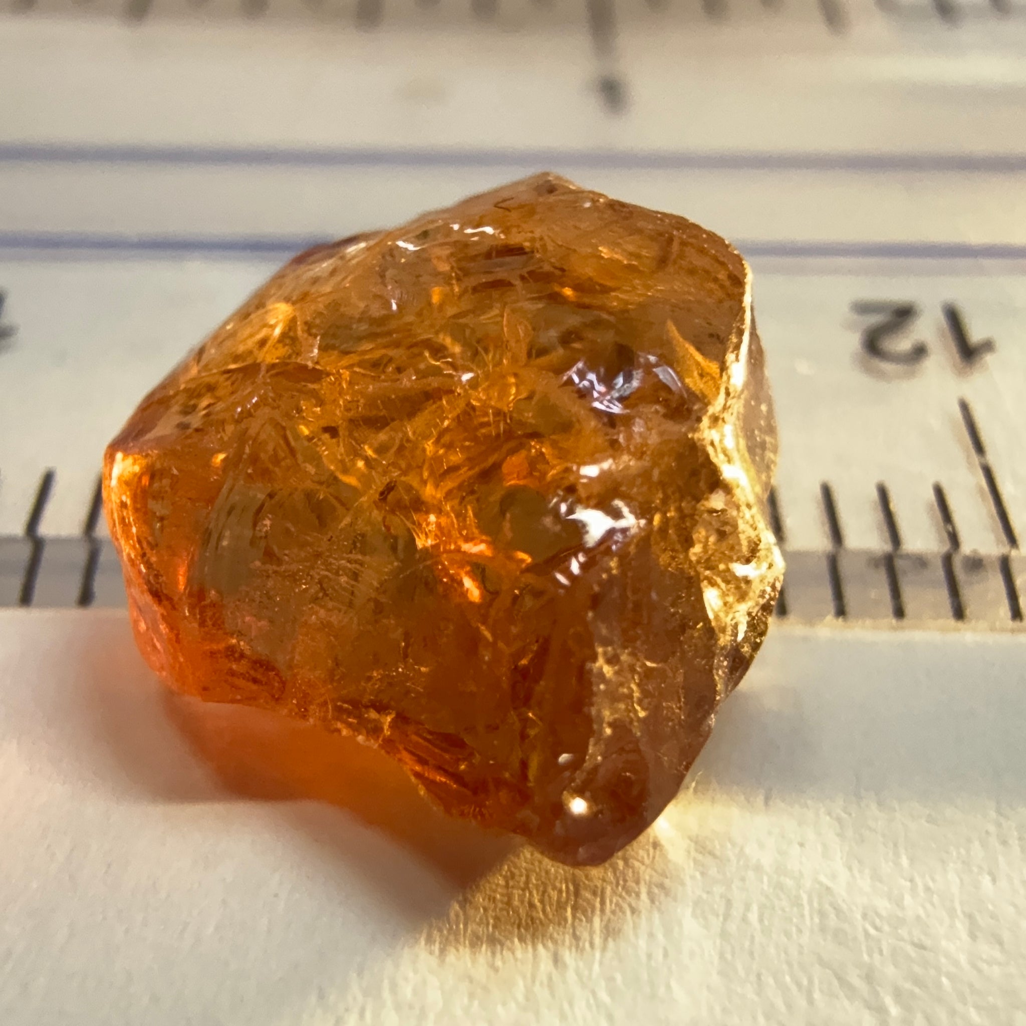 Colour Shift Garnet, 5.95ct, Tanzania, Untreated Unheated, silky with slight inclusions on the outside, flat shape