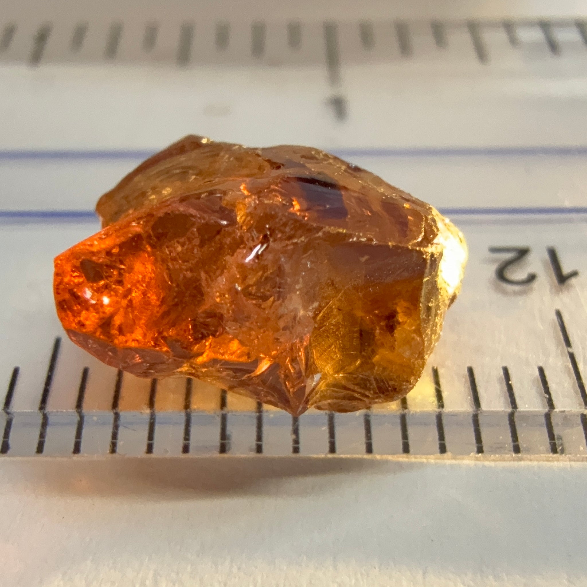 Colour Shift Garnet, 5.95ct, Tanzania, Untreated Unheated, silky with slight inclusions on the outside, flat shape