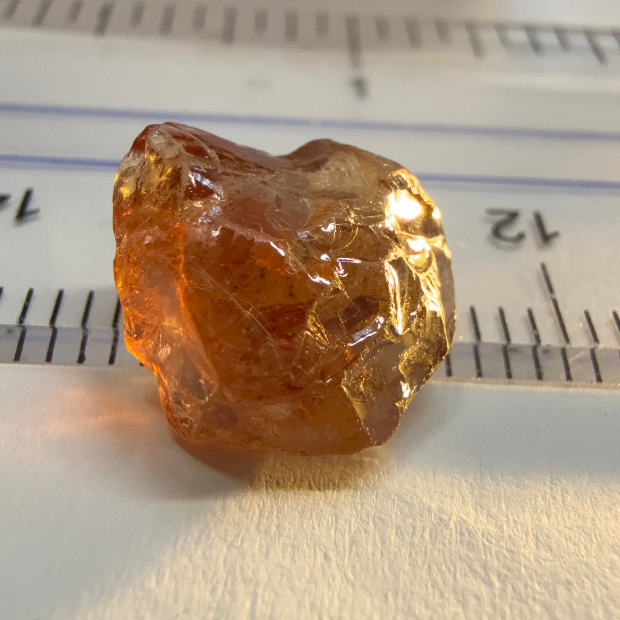 Colour Shift Garnet, 5.95ct, Tanzania, Untreated Unheated, silky with slight inclusions on the outside, flat shape