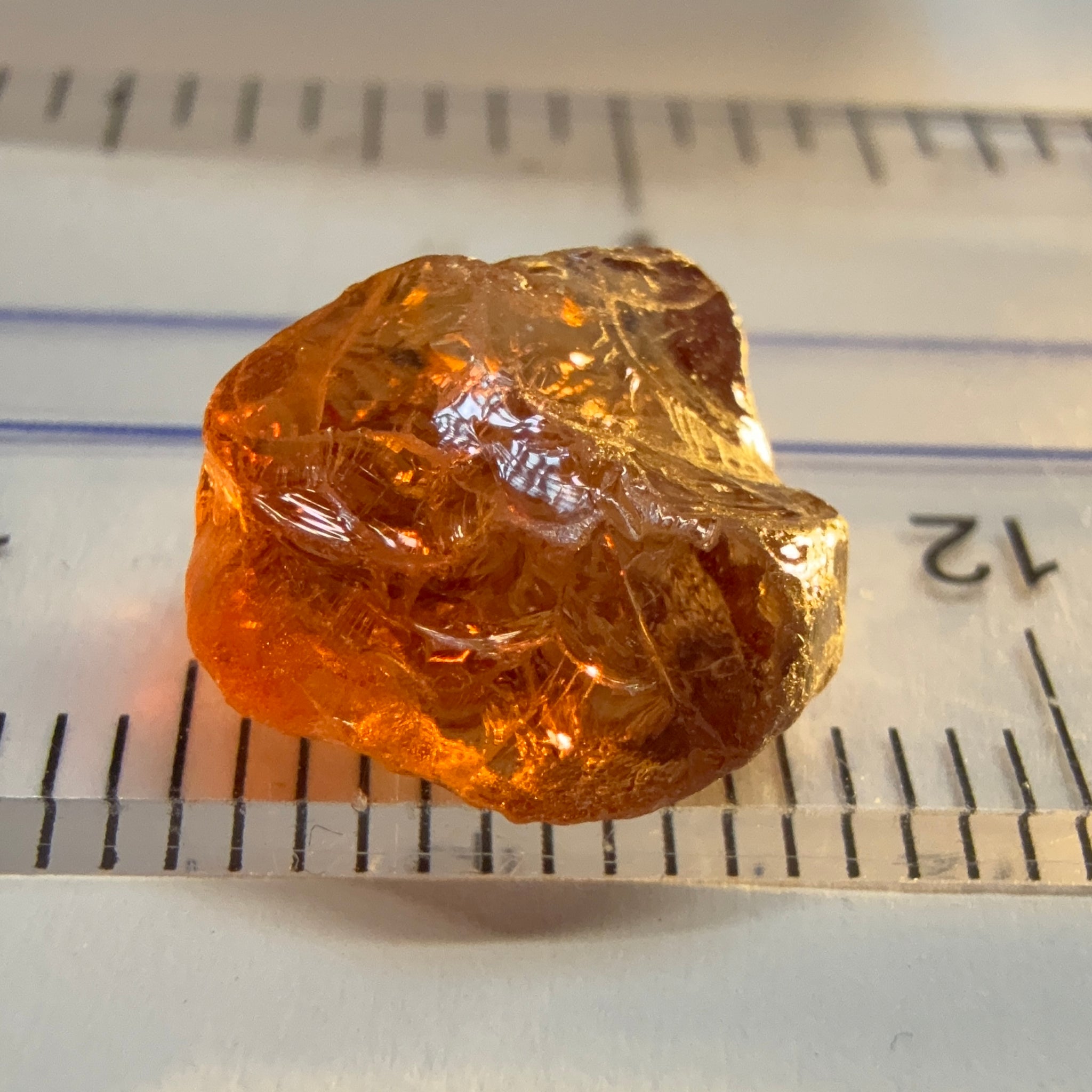 Colour Shift Garnet, 5.95ct, Tanzania, Untreated Unheated, silky with slight inclusions on the outside, flat shape