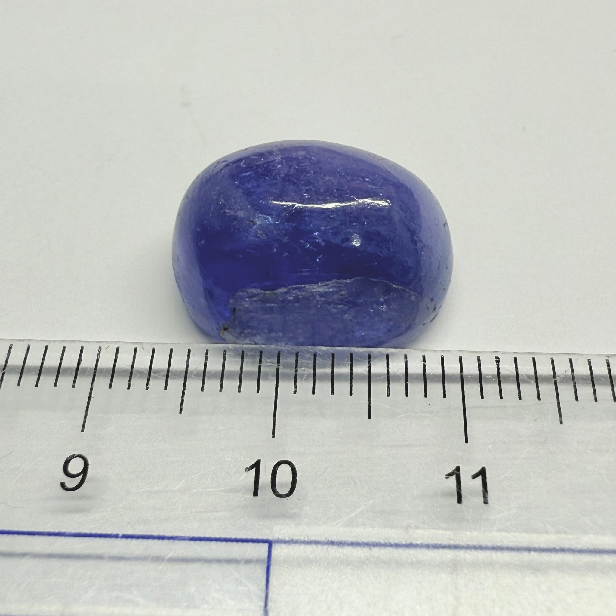 Tanzanite Cabochon, 19.38ct, Tanzania, gently heated