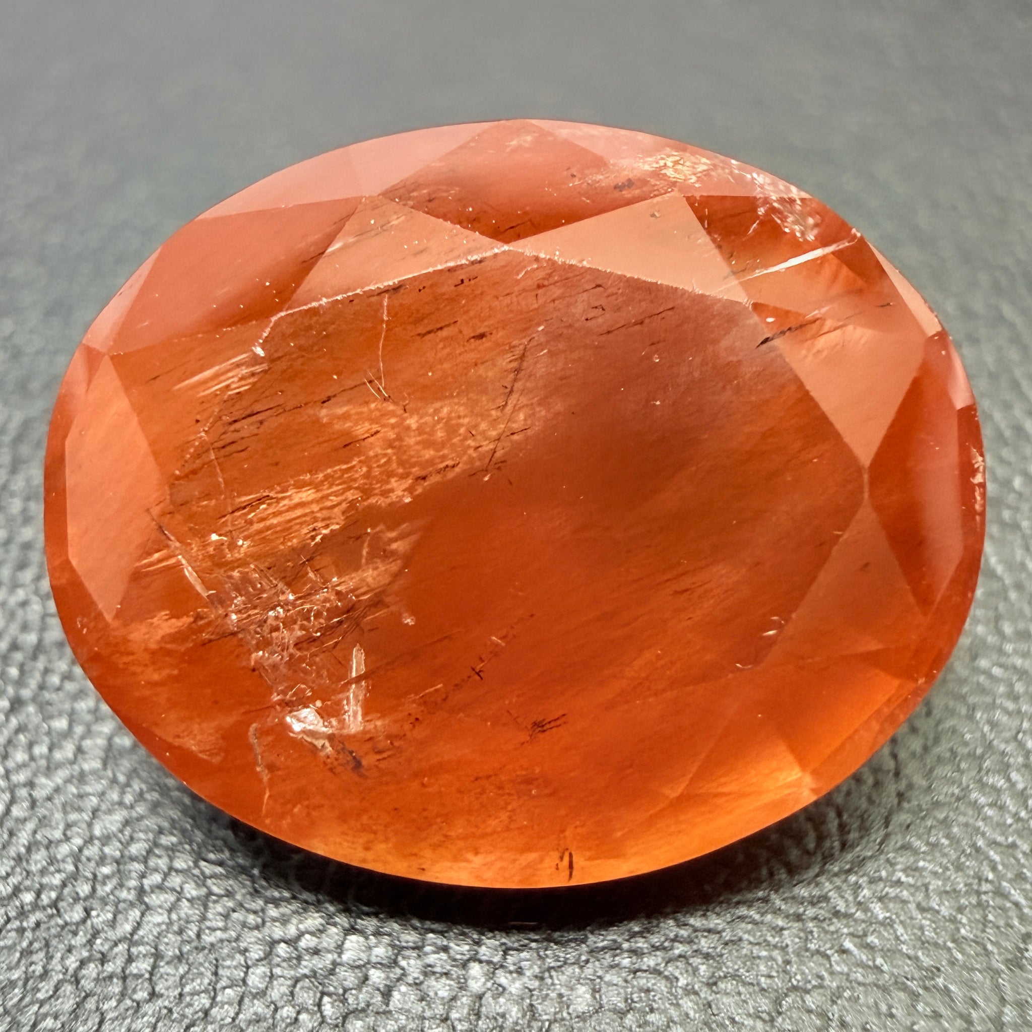 Red Scapolite, 8.47ct, Tanzania, Untreated Unheated, very rare, red under uv