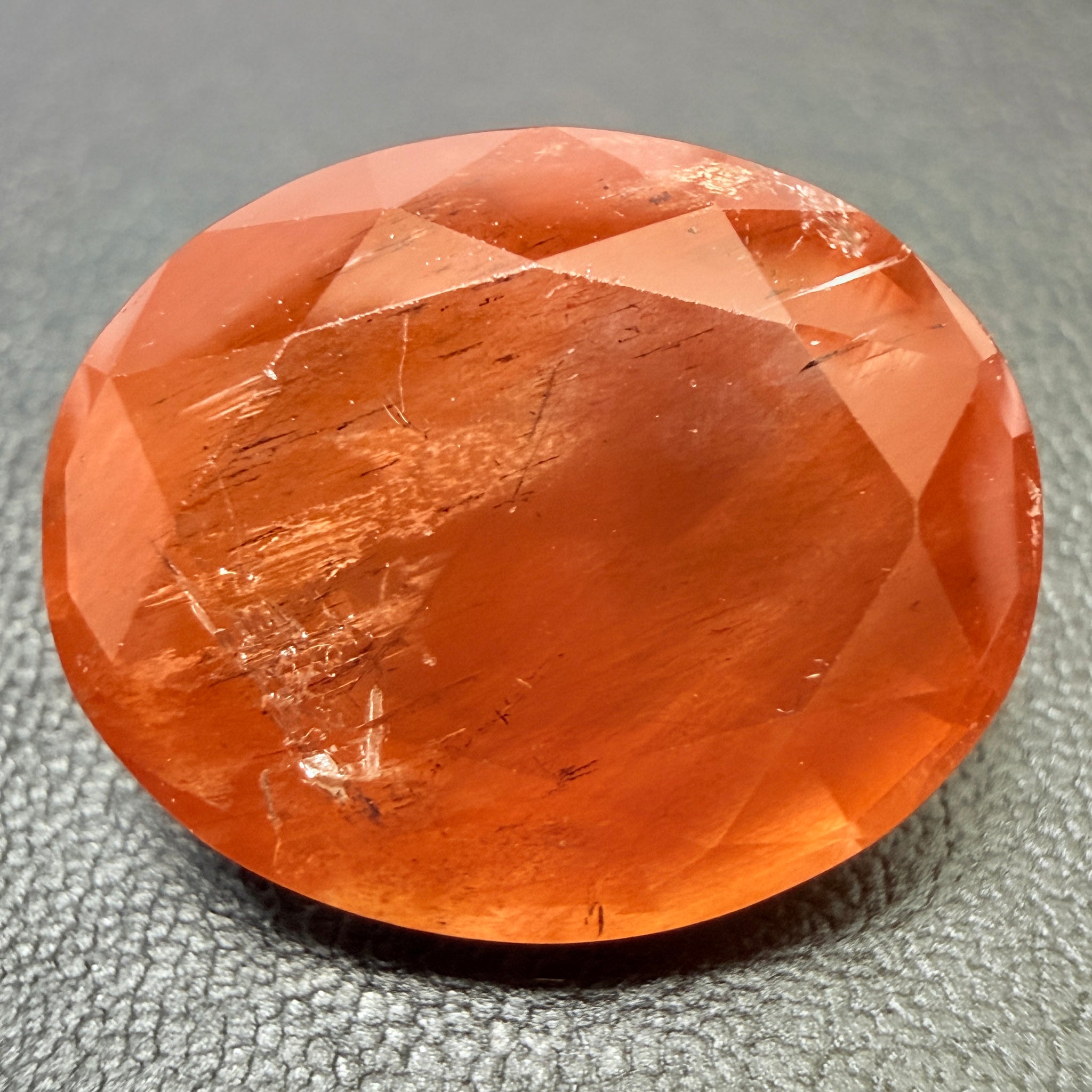 Red Scapolite, 8.47ct, Tanzania, Untreated Unheated, very rare, red under uv