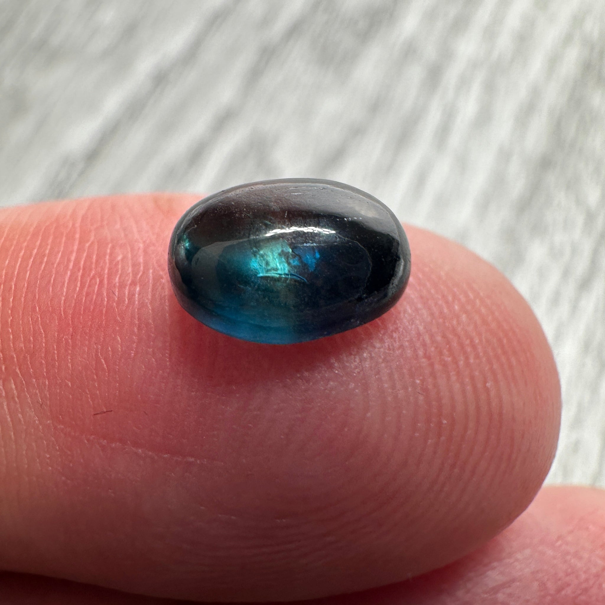 Sapphire Cabochon, 2.39ct, Umba Valley, Tanzania. Untreated Unheated.