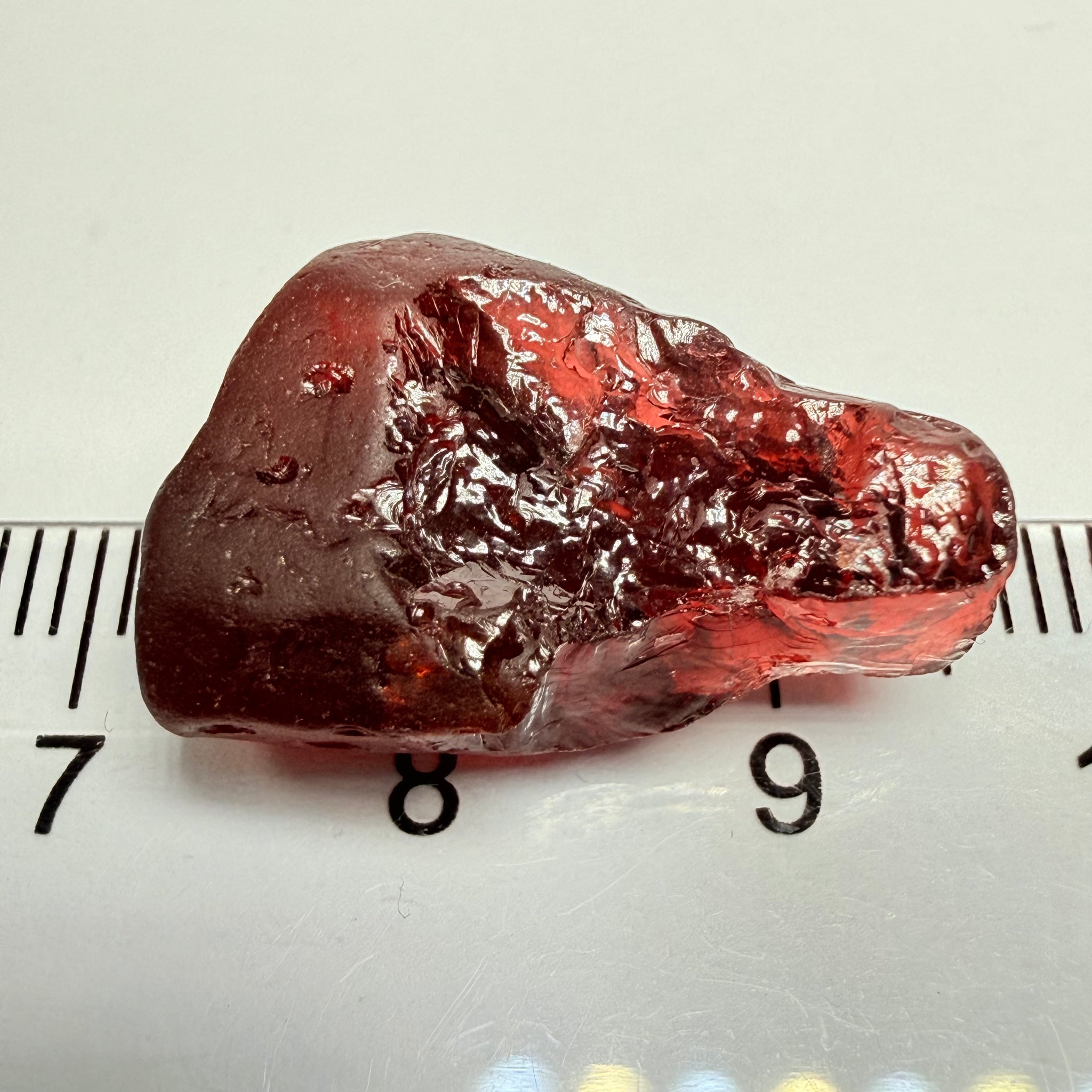 Umba Garnet, 22.67ct, Umba Tanzania, Untreated Unheated, vvs, mark shape, darkish tone