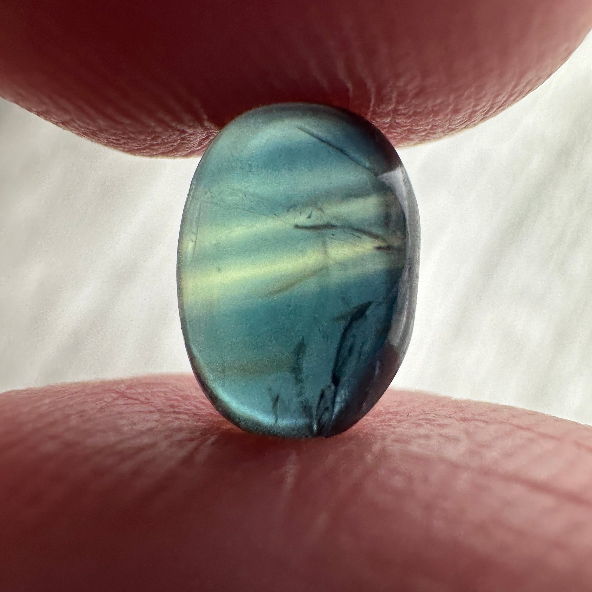 Sapphire Cabochon, 2.39ct, Umba Valley, Tanzania. Untreated Unheated.