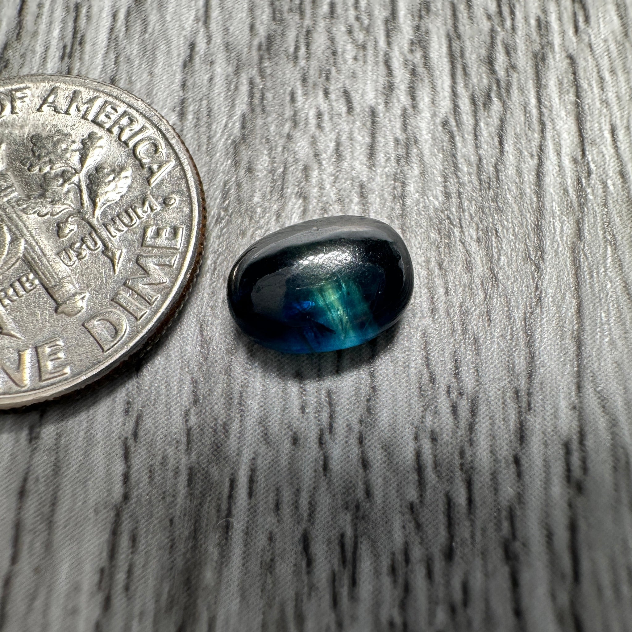 Sapphire Cabochon, 2.39ct, Umba Valley, Tanzania. Untreated Unheated.