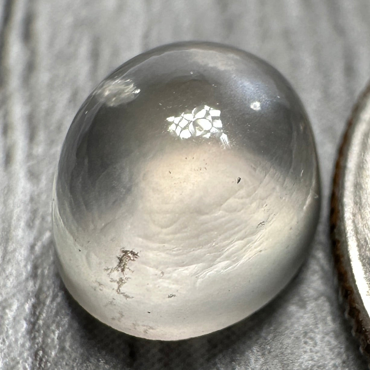 Sapphire Cabochon, 2.58ct, Umba Valley, Tanzania. Untreated Unheated. Very slight colour shift. Can be used as is or facet it into a cut stone.