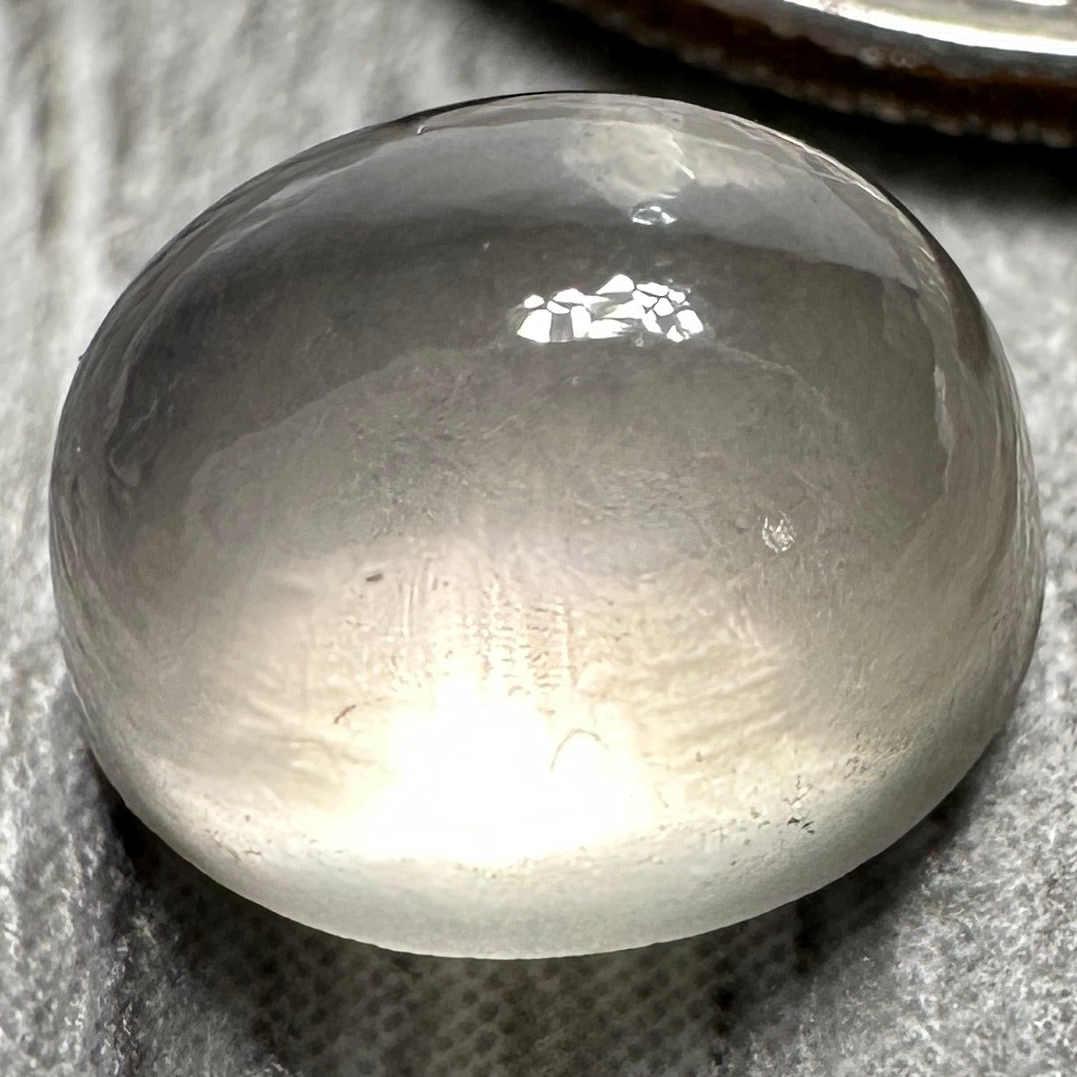 Sapphire Cabochon, 2.58ct, Umba Valley, Tanzania. Untreated Unheated. Very slight colour shift. Can be used as is or facet it into a cut stone.