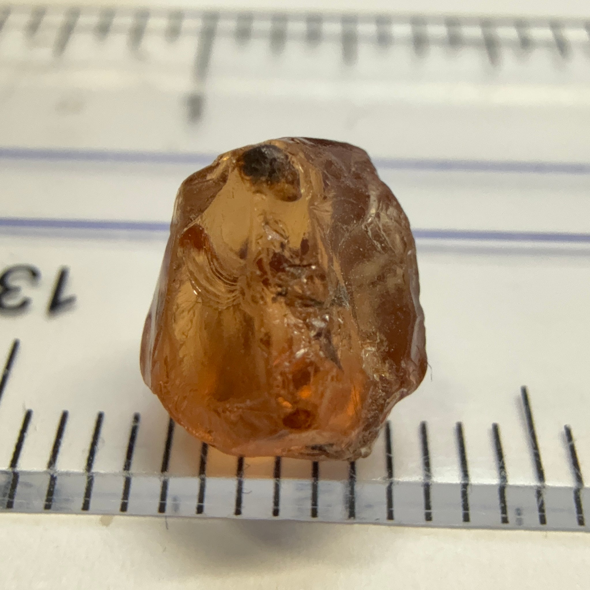 Malaya Garnet, 3.01ct, Tanzania, Untreated Unheated, slight inclusion on the skin on the outside