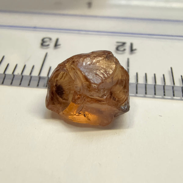 Malaya Garnet, 3.01ct, Tanzania, Untreated Unheated, slight inclusion on the skin on the outside