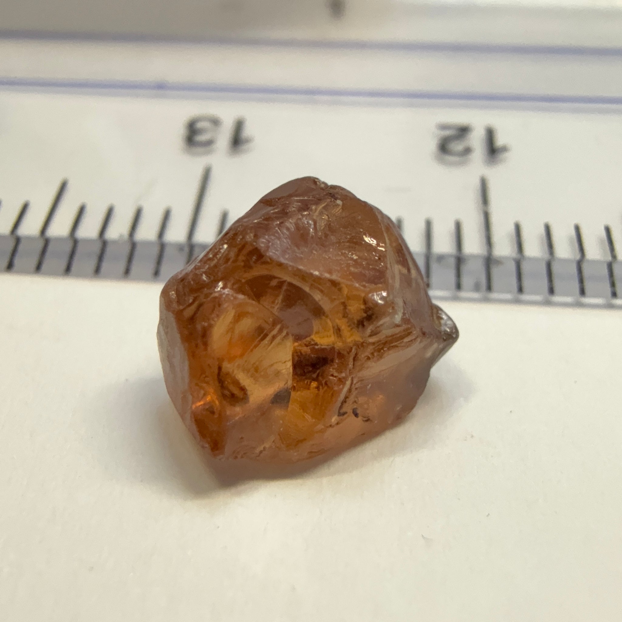 Malaya Garnet, 3.01ct, Tanzania, Untreated Unheated, slight inclusion on the skin on the outside