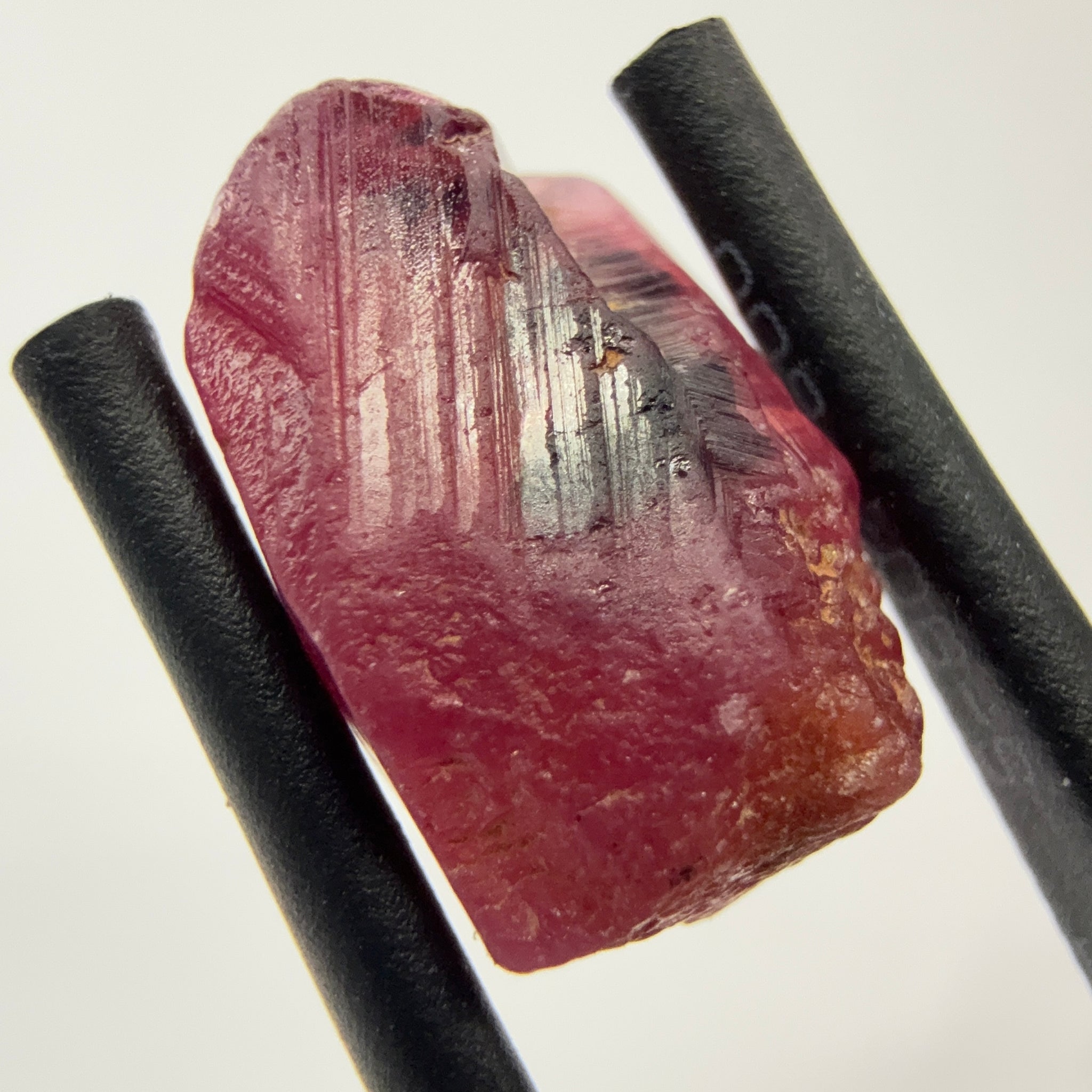 Winza Sapphire Crystal, 7.64ct, Winza Tanzania, see all sides in the pictures and video, superb etching, Untreated Unheated, 12.7 x 8.5 x 6.3mm