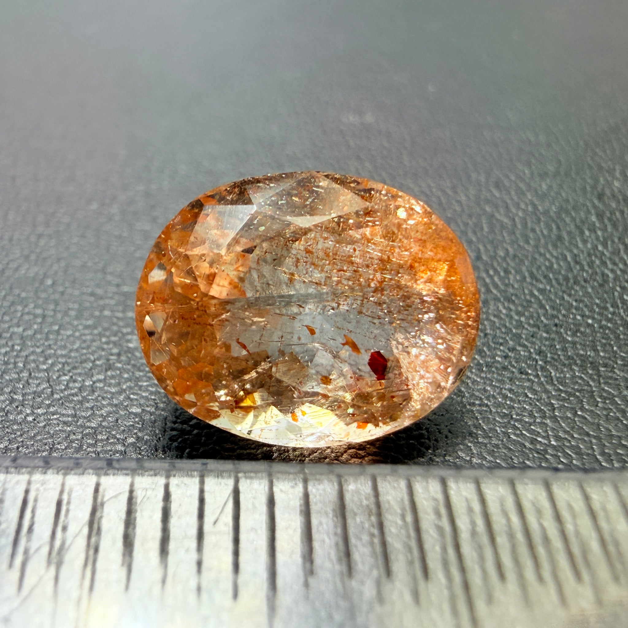 Confetti Sunstone, 3.75ct, Tanzania, Untreated Unheated