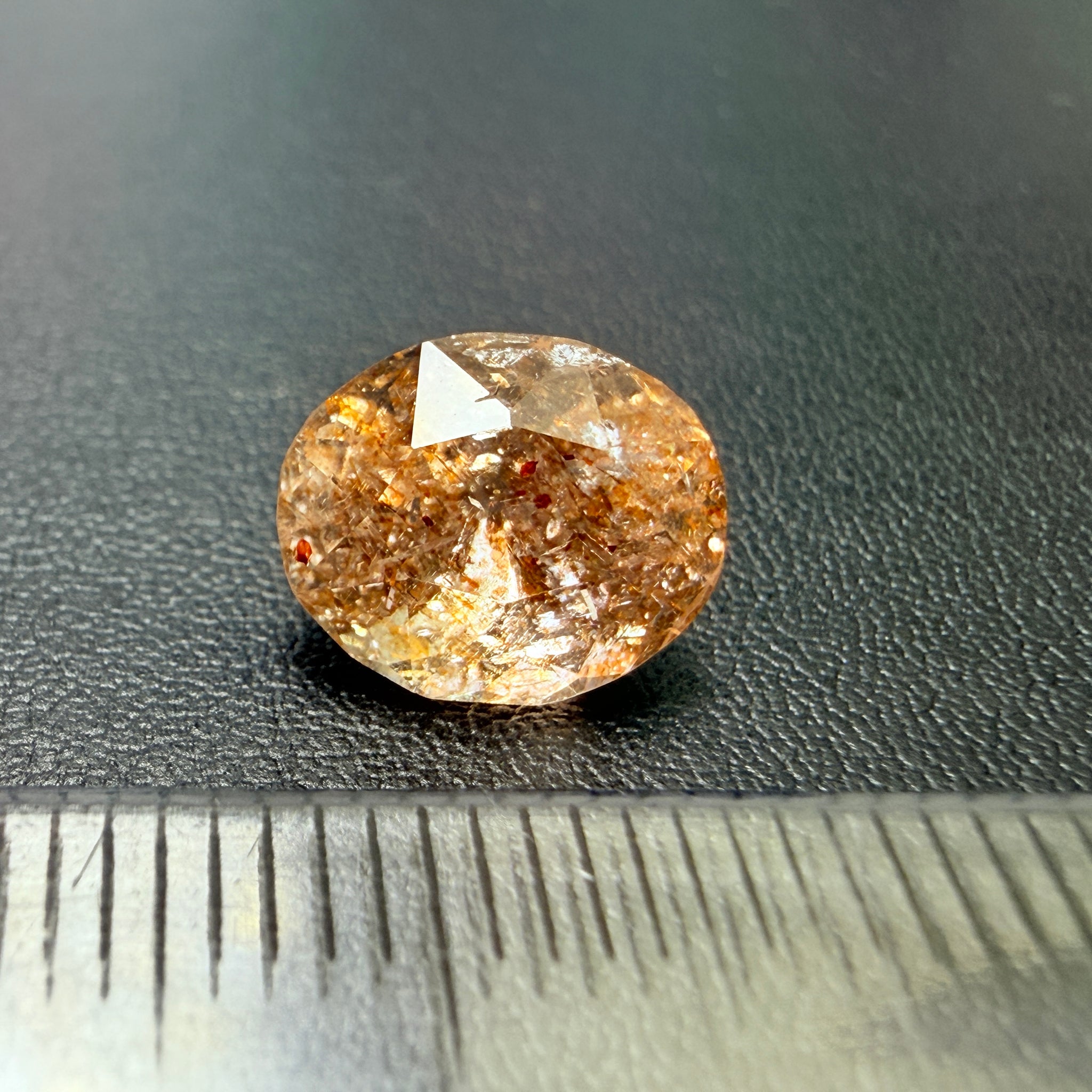 Confetti Sunstone, 2.86ct, Tanzania, Untreated Unheated