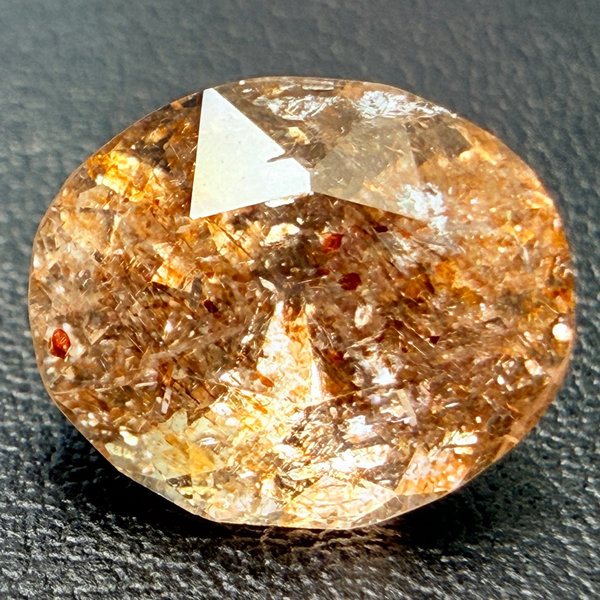 Confetti Sunstone, 2.86ct, Tanzania, Untreated Unheated