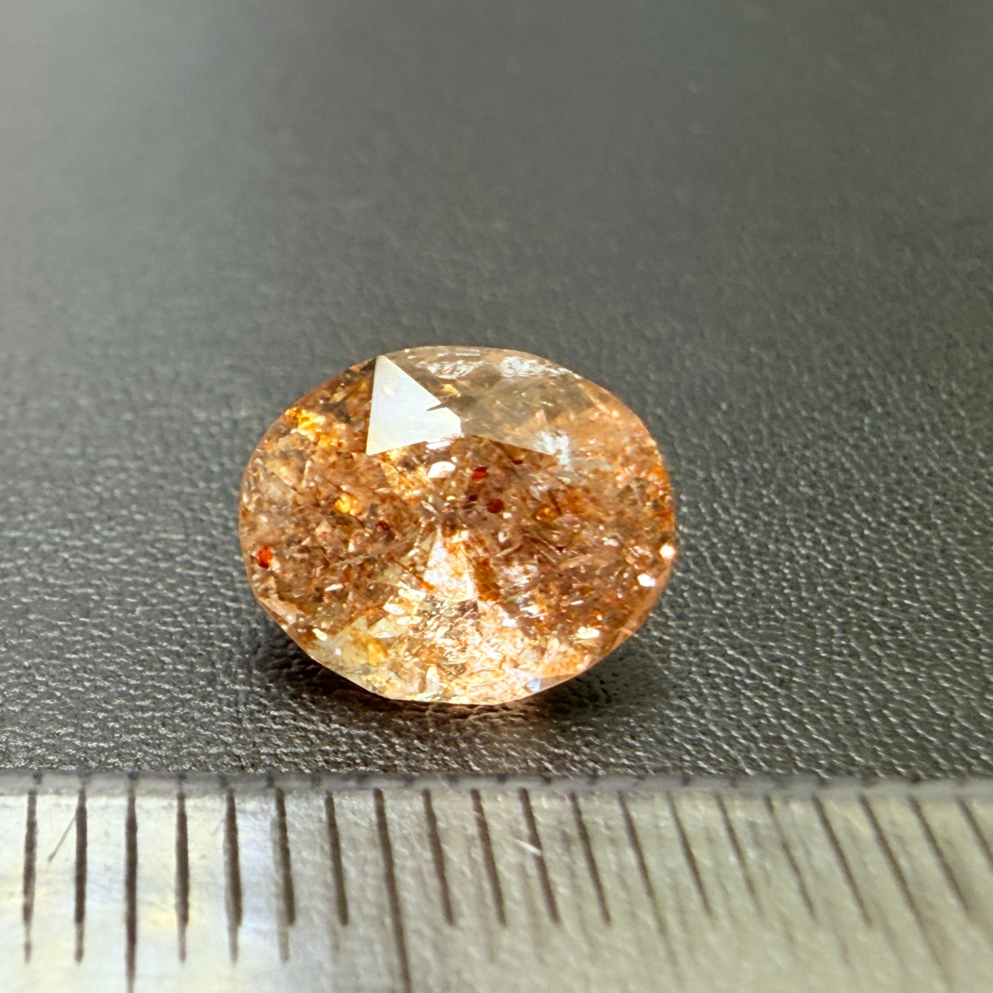 Confetti Sunstone, 2.86ct, Tanzania, Untreated Unheated