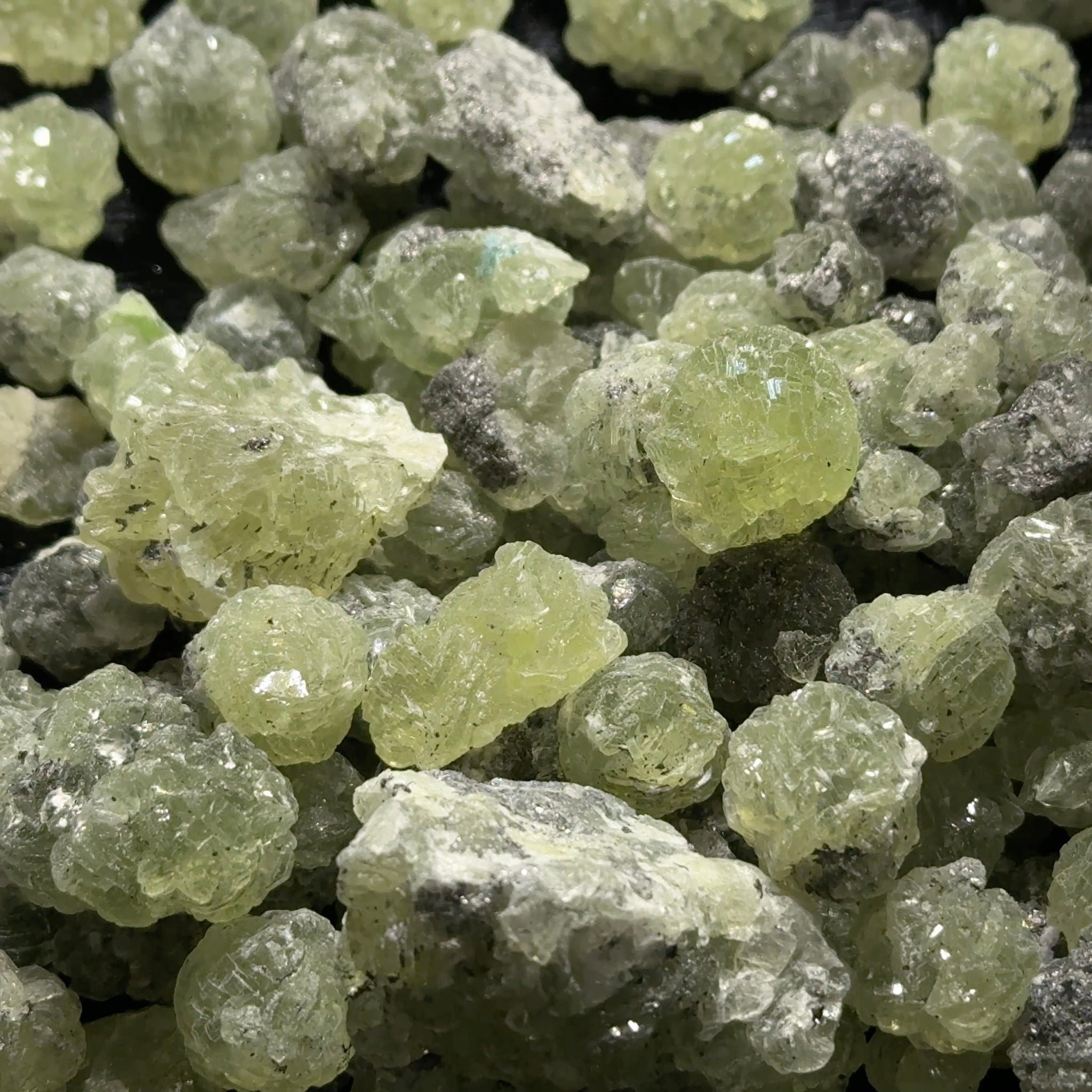 Prehnite Crystal Wholesale Lot, 710gm, Merelani, Tanzania, mined with Tanzanite, Unheated Untreated, still with mine dirt, needs to be washed