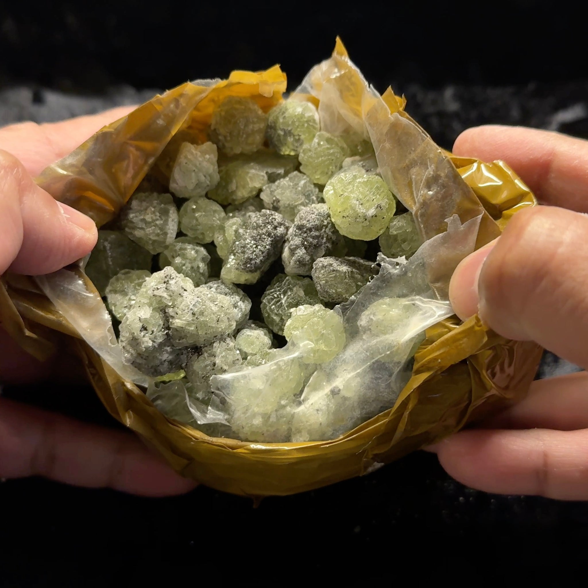 Prehnite Crystal Wholesale Lot, 710gm, Merelani, Tanzania, mined with Tanzanite, Unheated Untreated, still with mine dirt, needs to be washed