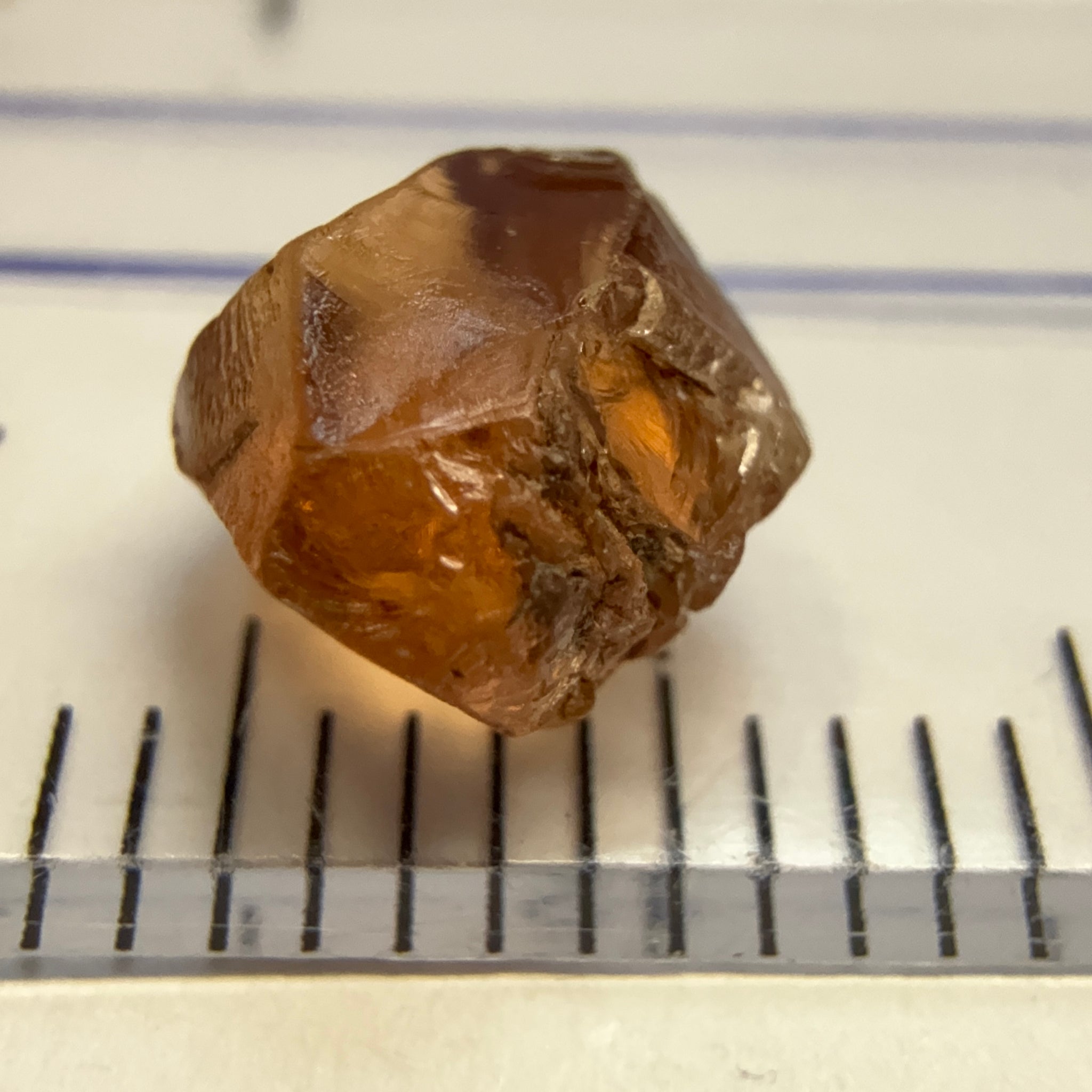 Malaya Garnet, 2.05ct, Tanzania, Untreated Unheated, one veil