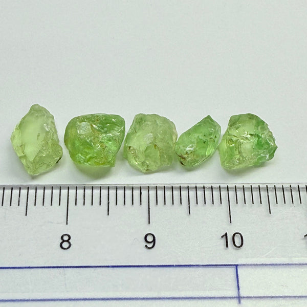 Tsavorite Garnet Lot, 11.19ct, Tanzania, Untreated Unheated, included stones