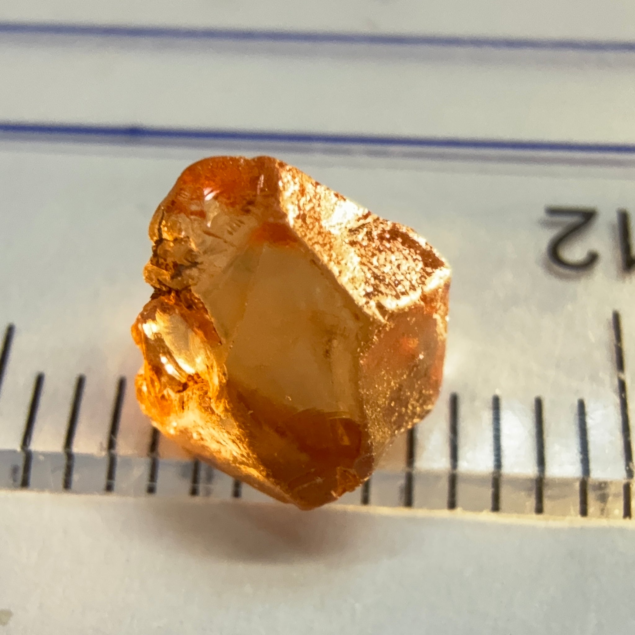 Malaya Garnet, 2.05ct, Tanzania, Untreated Unheated, one veil