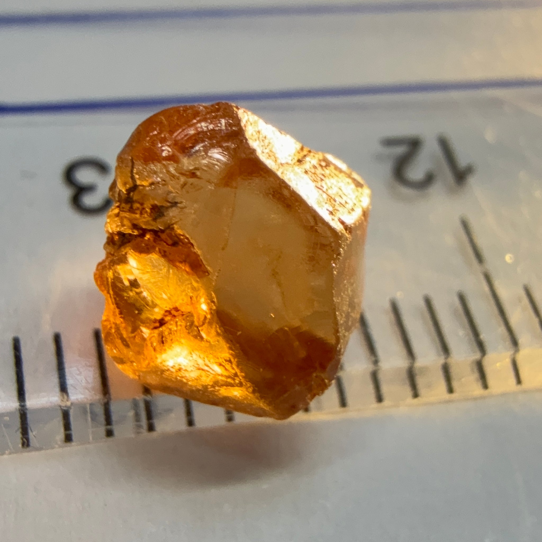 Malaya Garnet, 2.05ct, Tanzania, Untreated Unheated, one veil