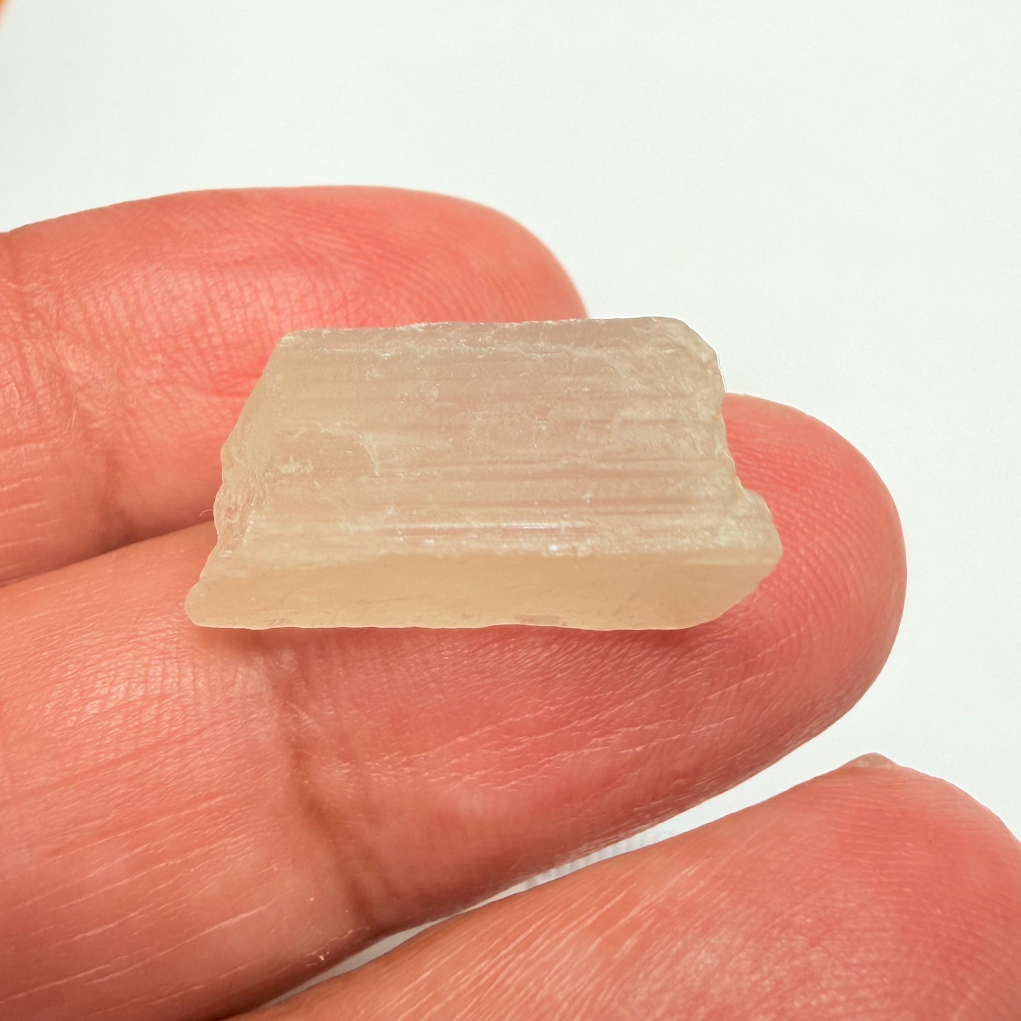 Blue Sheen Moonstone, 12.91ct, Tanzania, Untreated Unheated, mark the angle of the Sheen