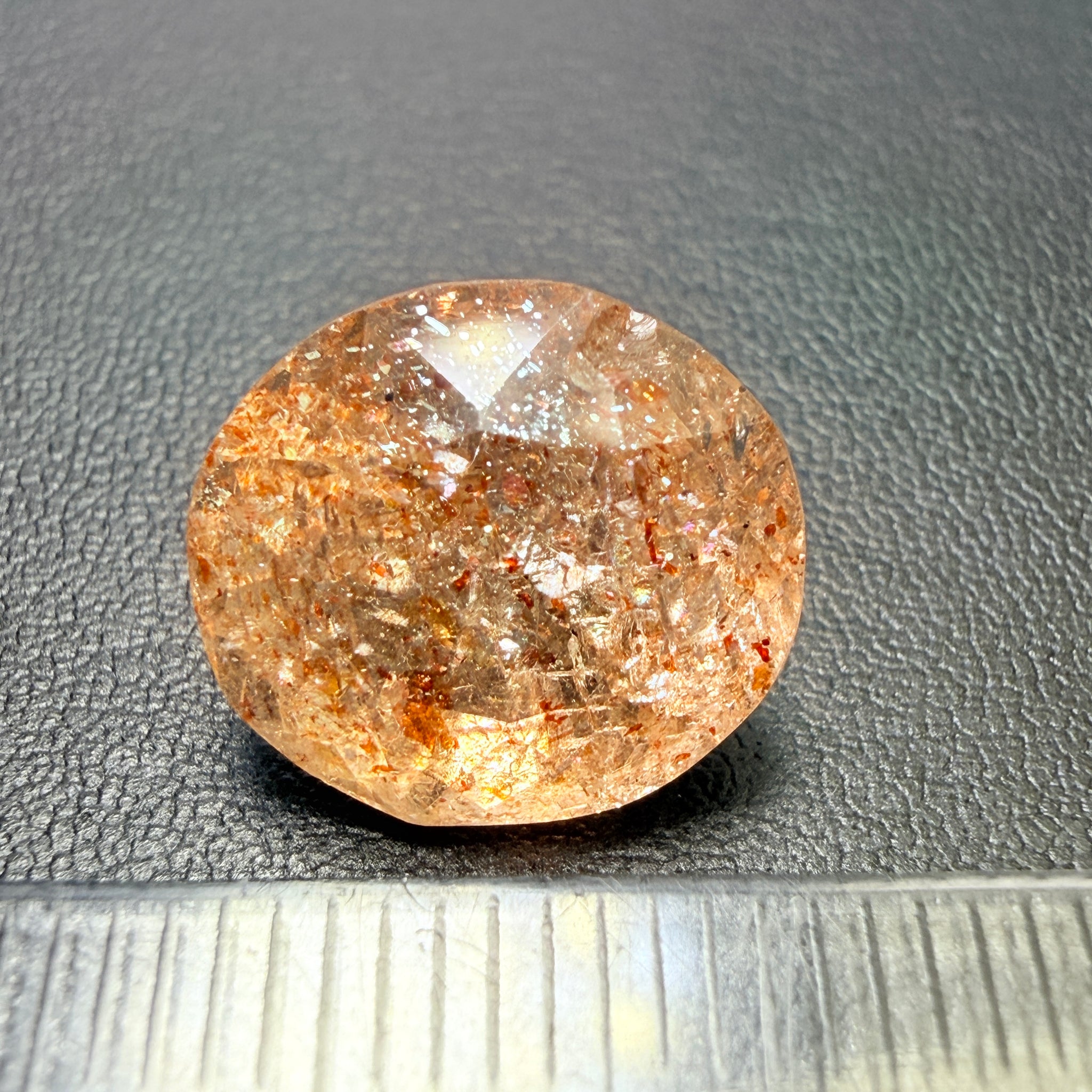 Confetti Sunstone, 5.80ct, Tanzania, Untreated Unheated