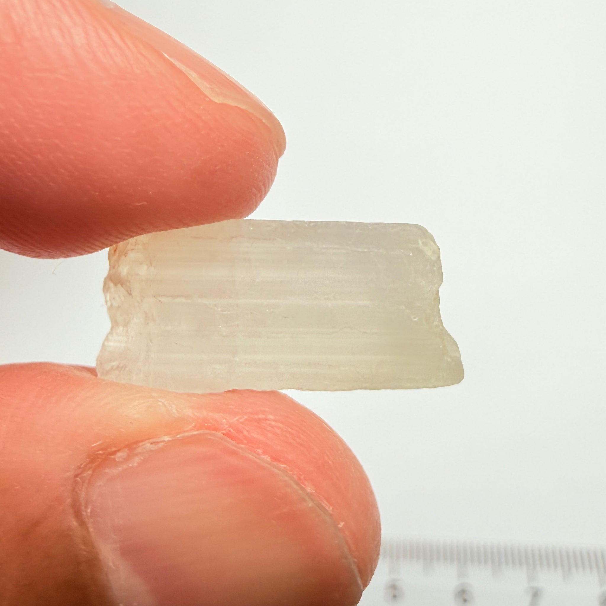 Blue Sheen Moonstone, 12.91ct, Tanzania, Untreated Unheated, mark the angle of the Sheen