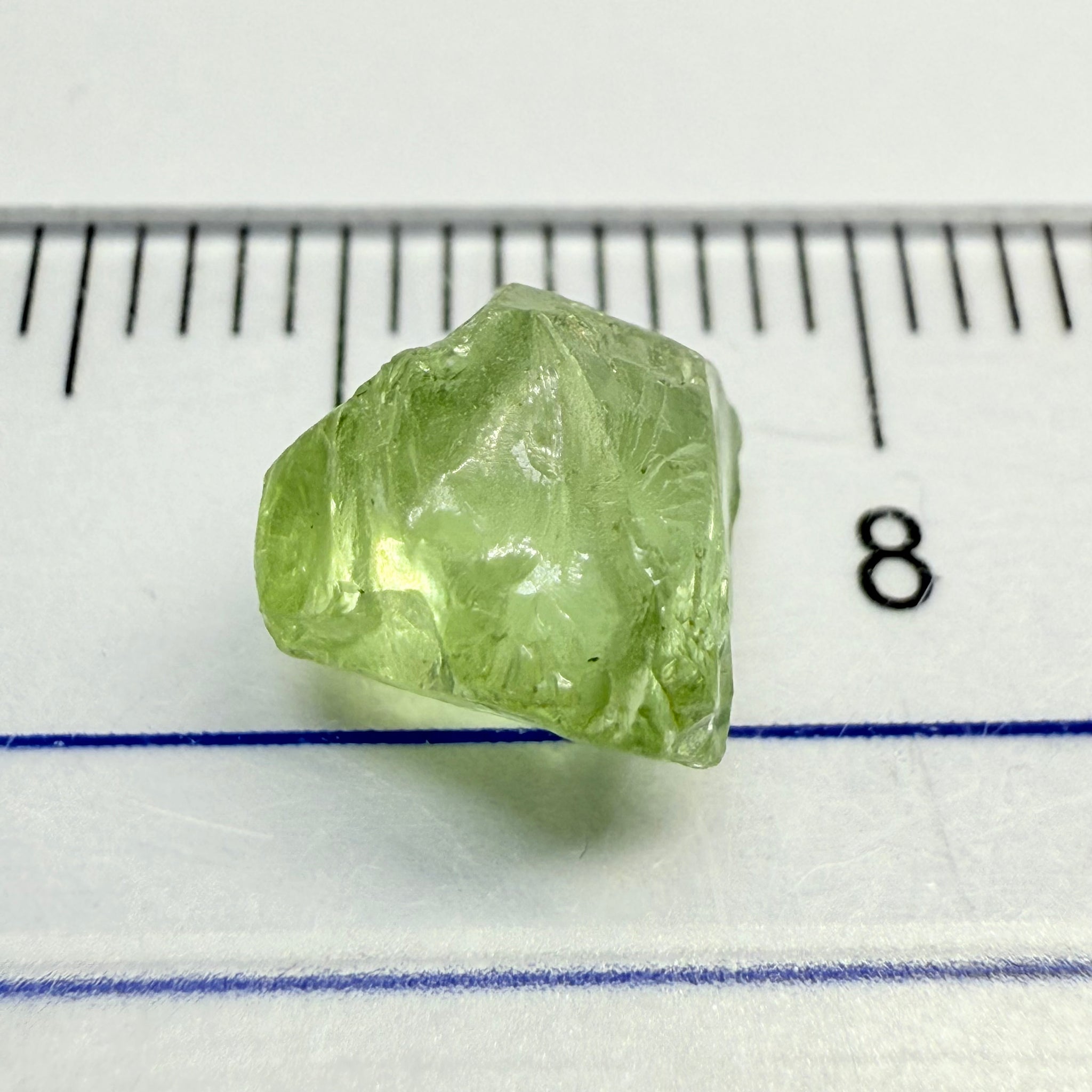 Tsavorite Garnet, 3.28ct, Tanzania, Untreated Unheated, veils and some tiny black spots, see pics