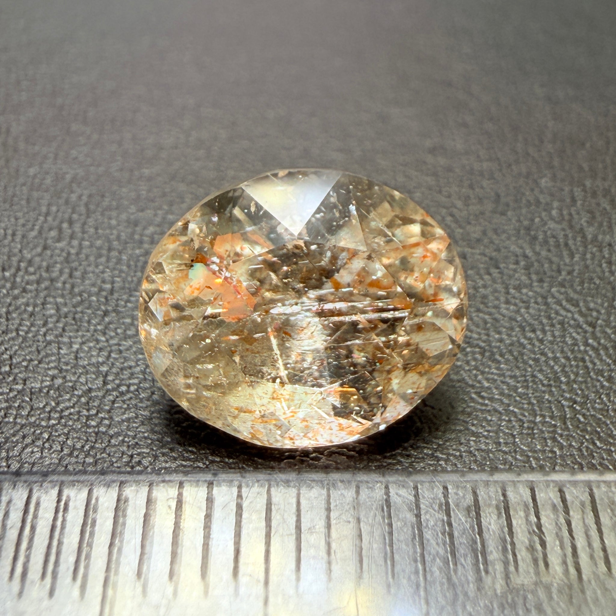 Confetti Sunstone, 5.39ct, Tanzania, Untreated Unheated