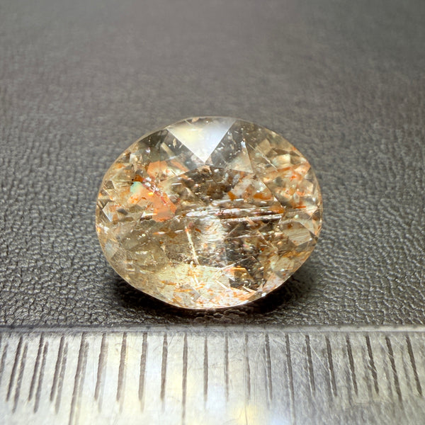 Confetti Sunstone, 5.39ct, Tanzania, Untreated Unheated