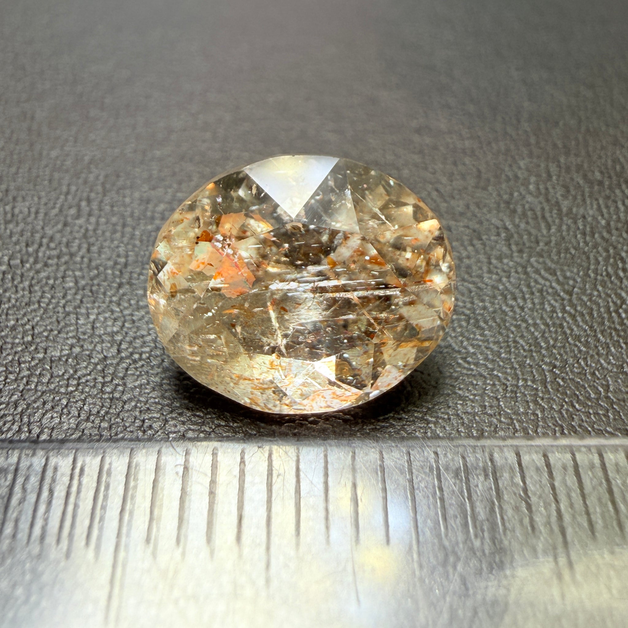 Confetti Sunstone, 5.39ct, Tanzania, Untreated Unheated