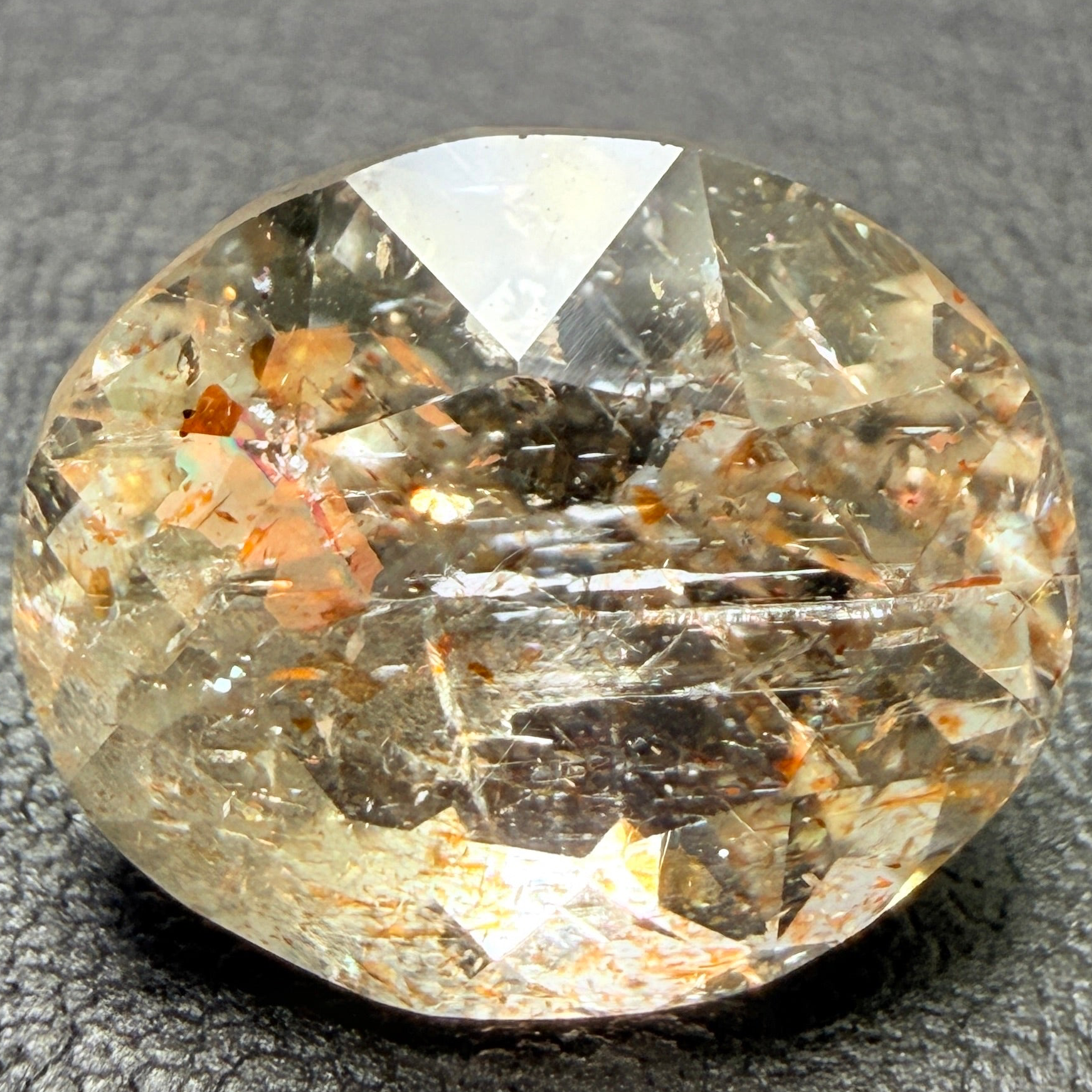 Confetti Sunstone, 5.39ct, Tanzania, Untreated Unheated