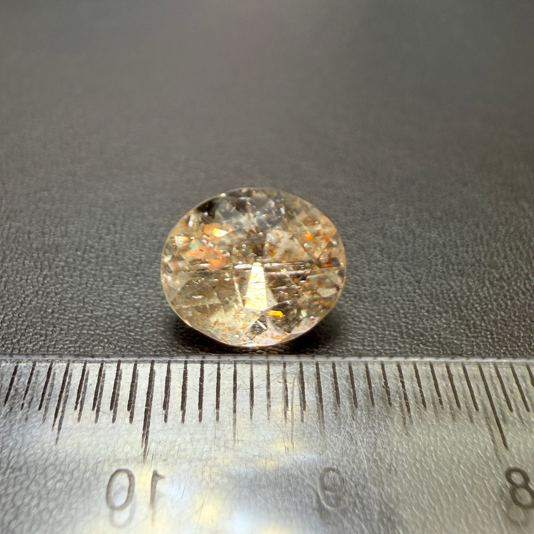 Confetti Sunstone, 5.39ct, Tanzania, Untreated Unheated
