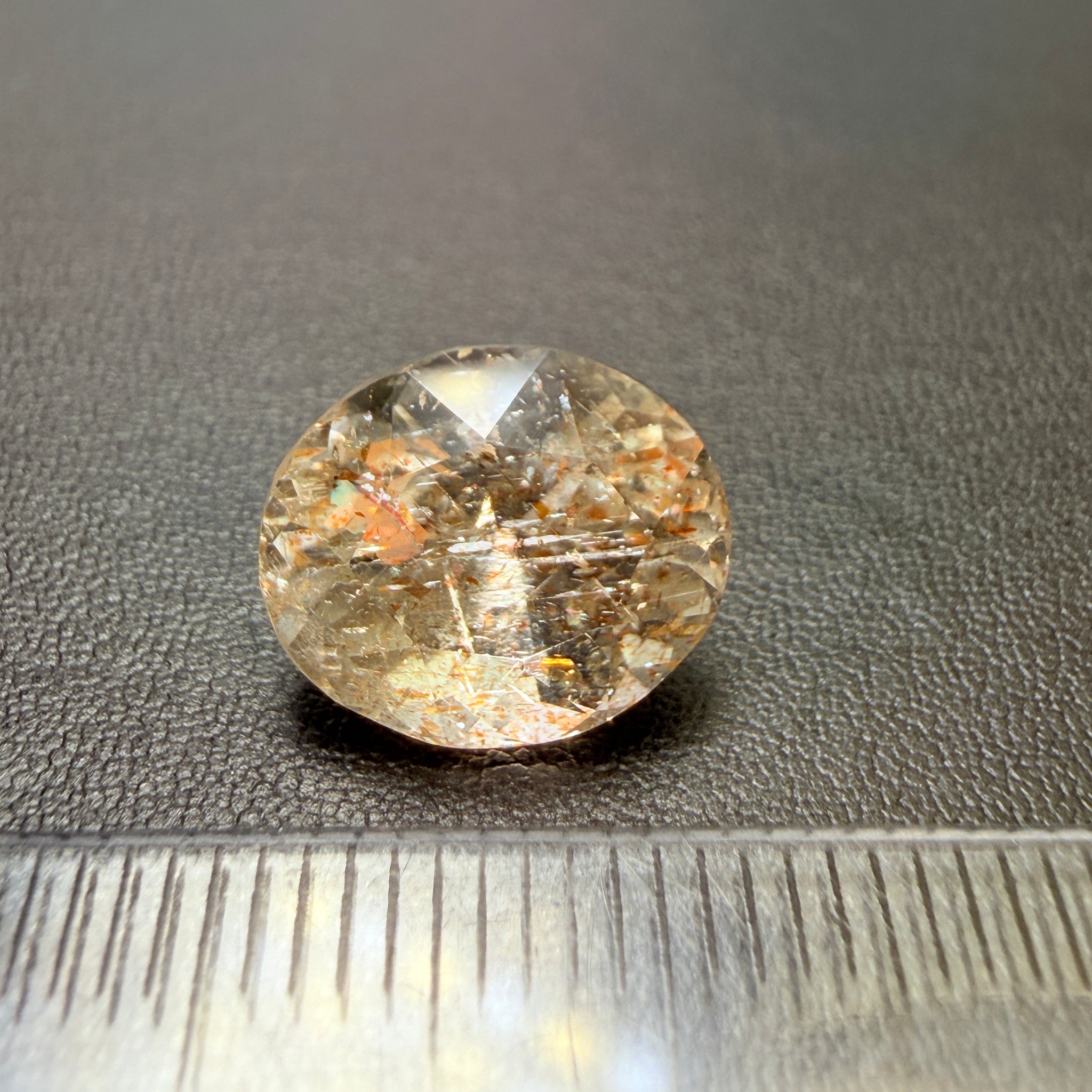 Confetti Sunstone, 5.39ct, Tanzania, Untreated Unheated