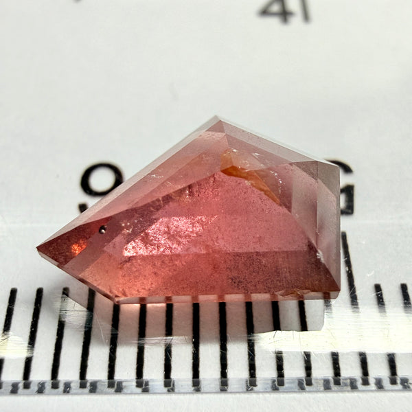 Sapphire, fancy tablet cut, 3.17ct, Umba Valley, Tanzania, Untreated Unheated