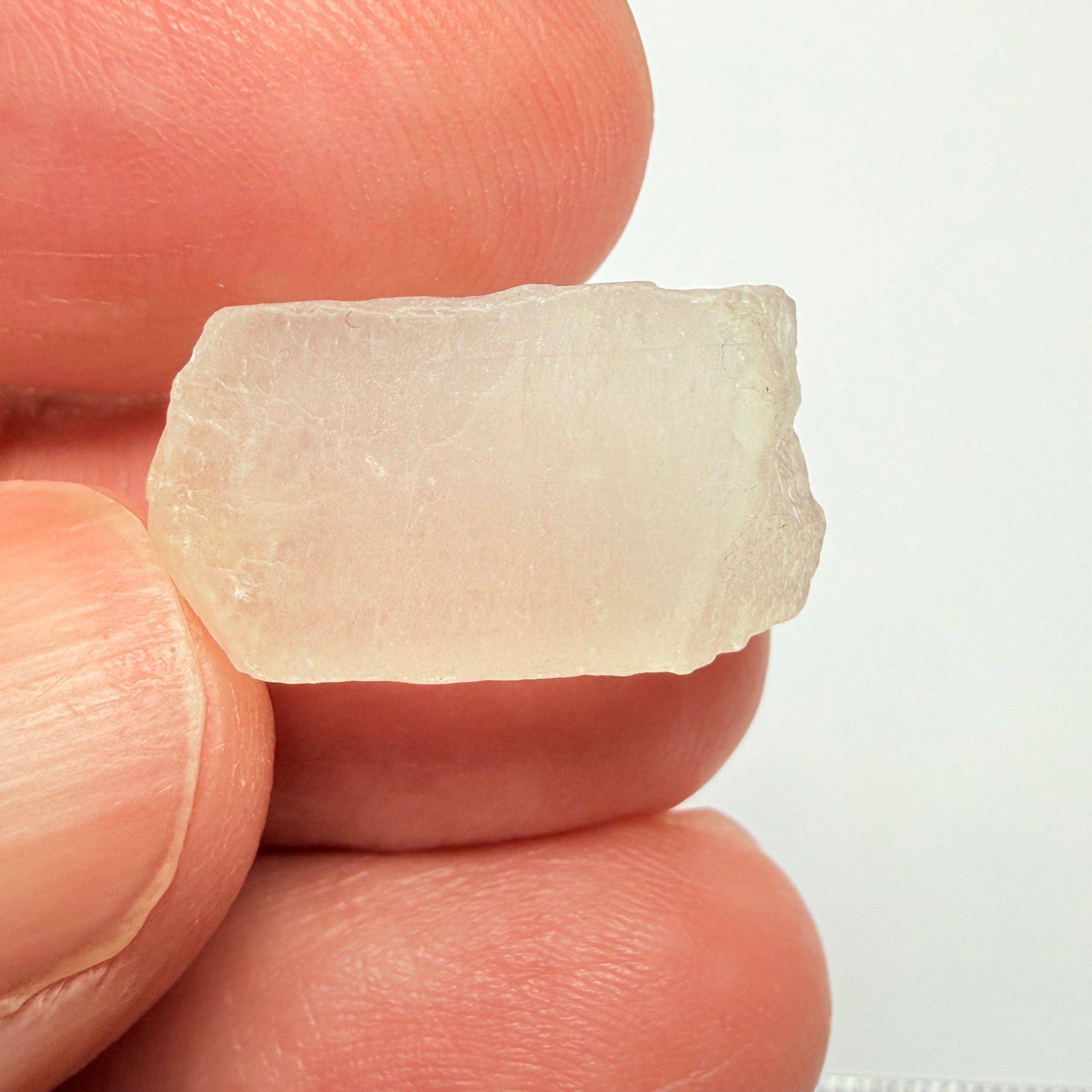 Blue Sheen Moonstone, 15.22ct, Tanzania, Untreated Unheated, mark the angle of the Sheen