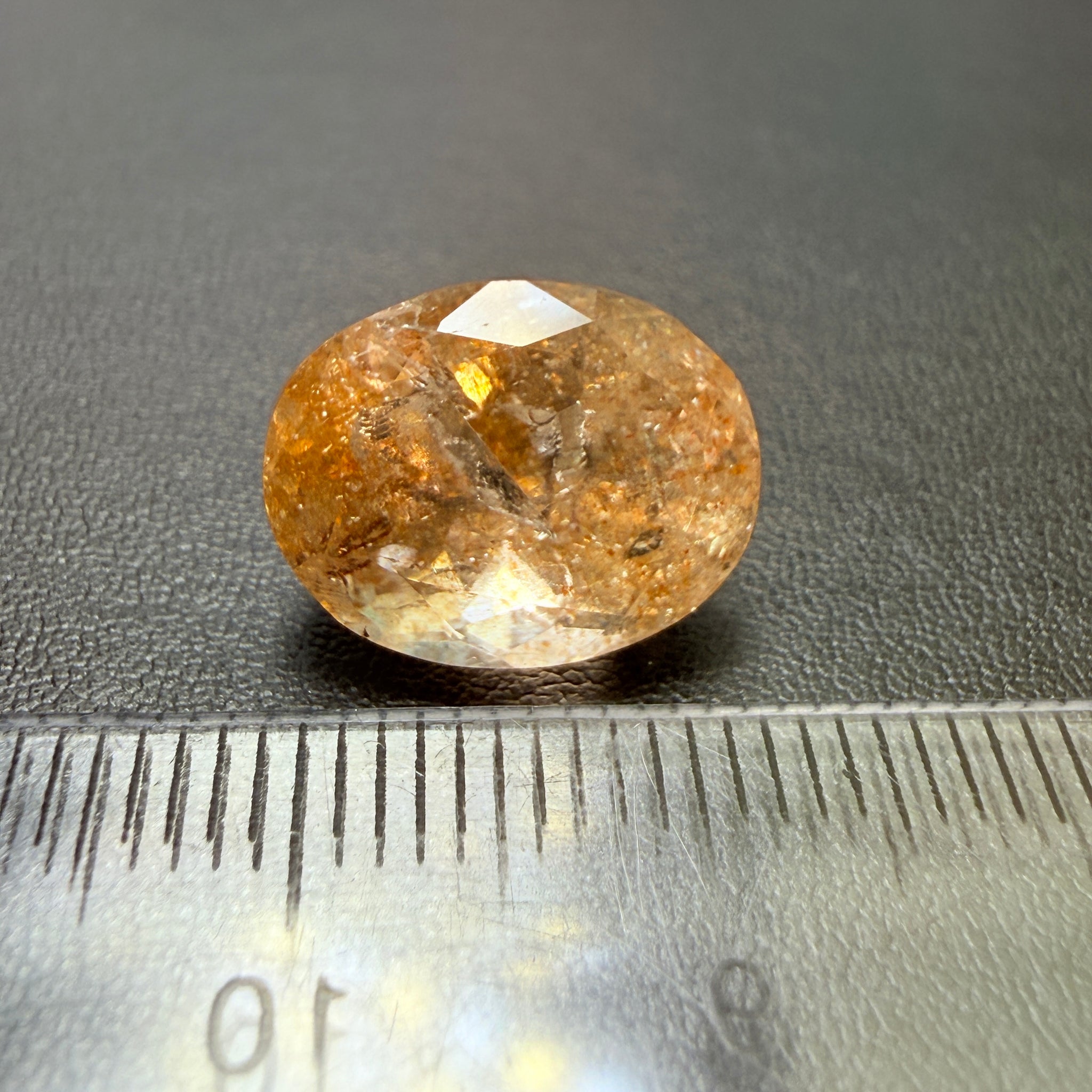 Confetti Sunstone, 7.40ct, Tanzania, Untreated Unheated